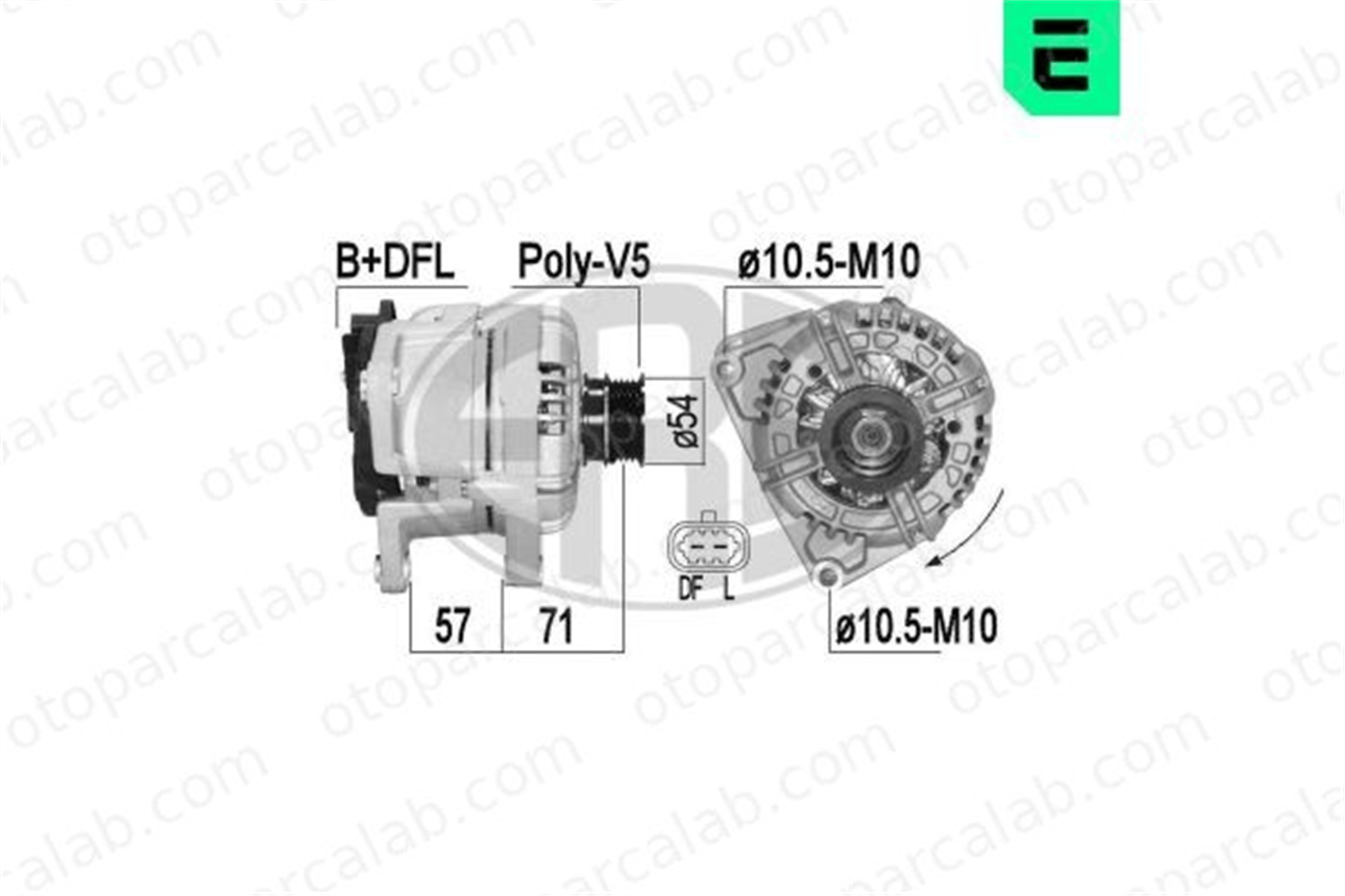 ERA 209332A Alternatör OPEL ZAFIRA / ZAFIRA FAMILY B ASTRA H Station wagon 6204271 93190829