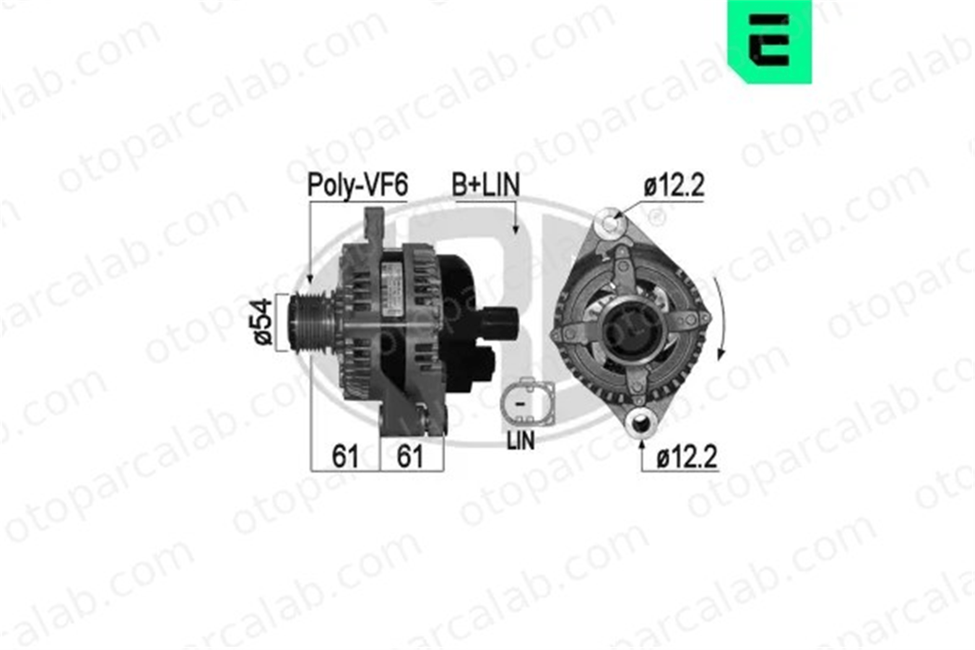 ERA 209333A Alternatör ALFA ROMEO GIULIETTA GIULIA 51907673 51929089