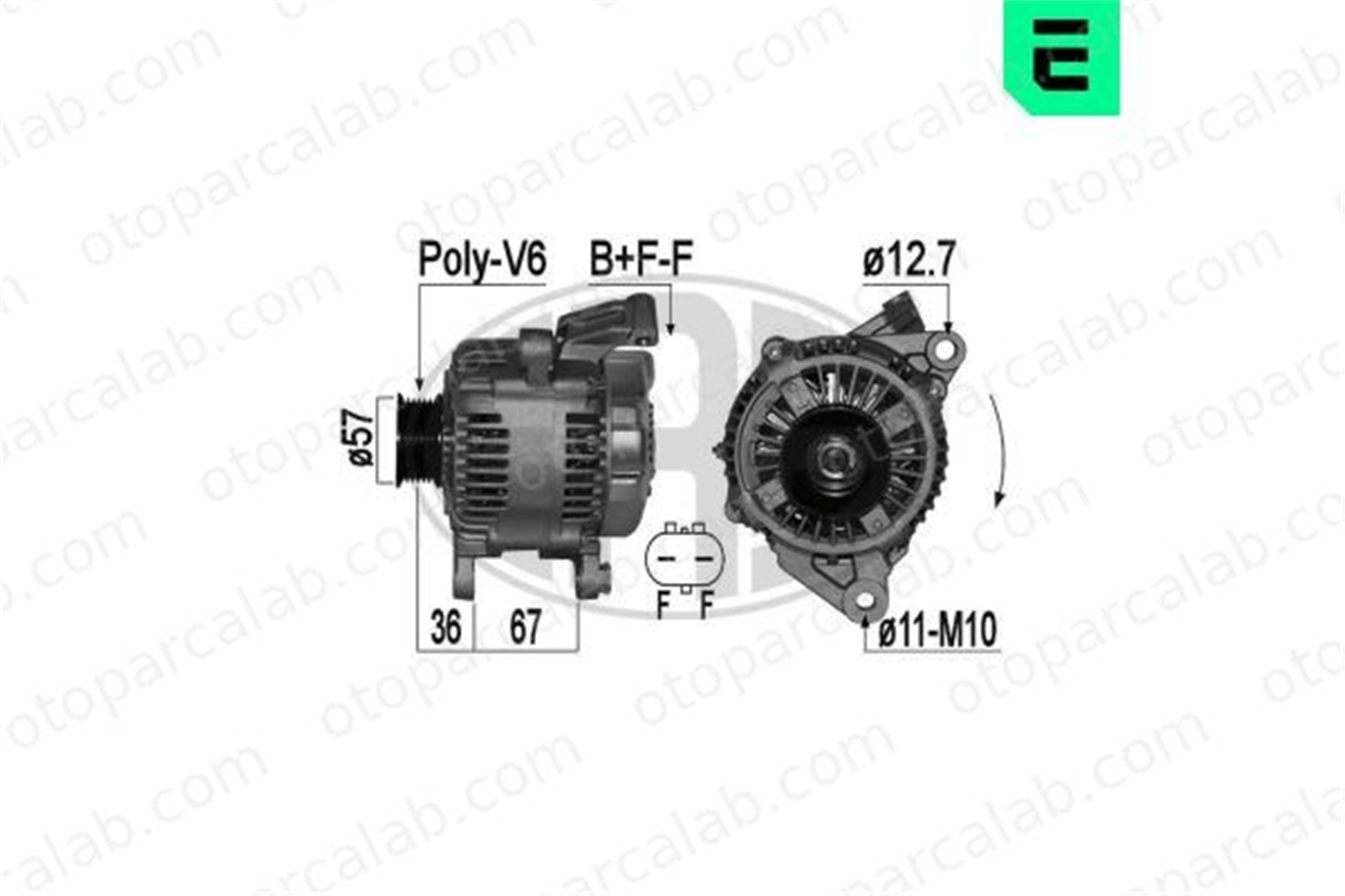 ERA 209345A Alternatör JEEP GRAND CHEROKEE II 56041120AC 56041324AC