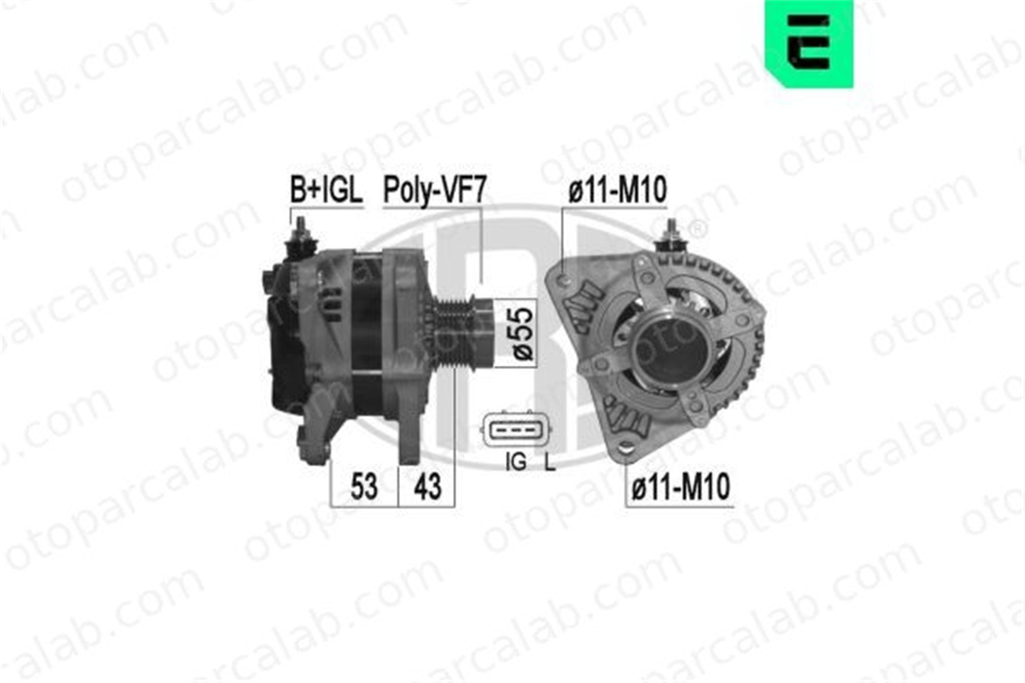 ERA 209369A Alternatör SUZUKI GRAND VITARA II 3140067J00