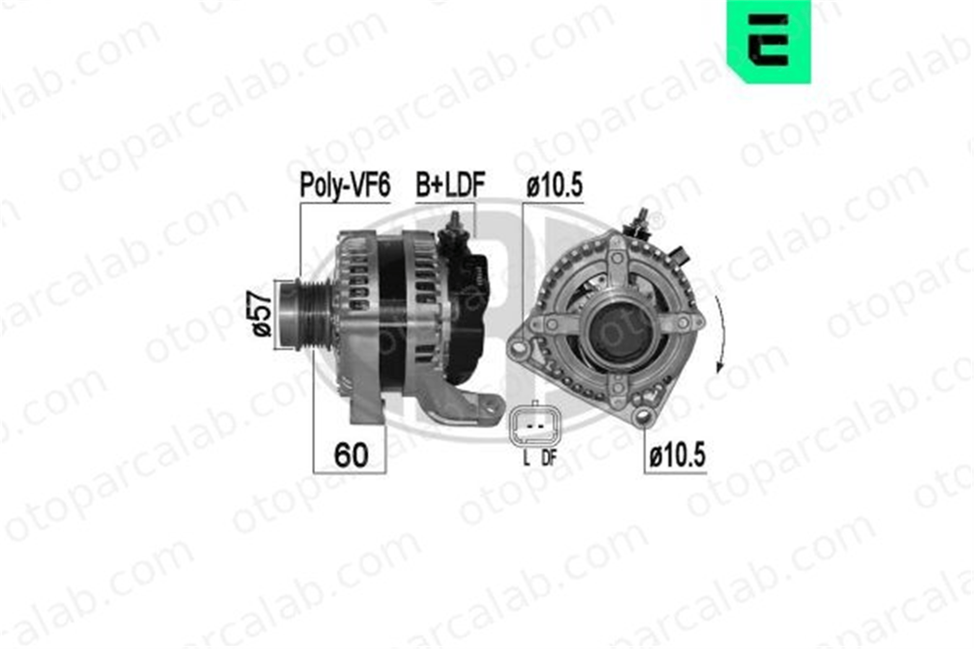ERA 209387A Alternatör JEEP CHEROKEE 56044672AA 56044672AB