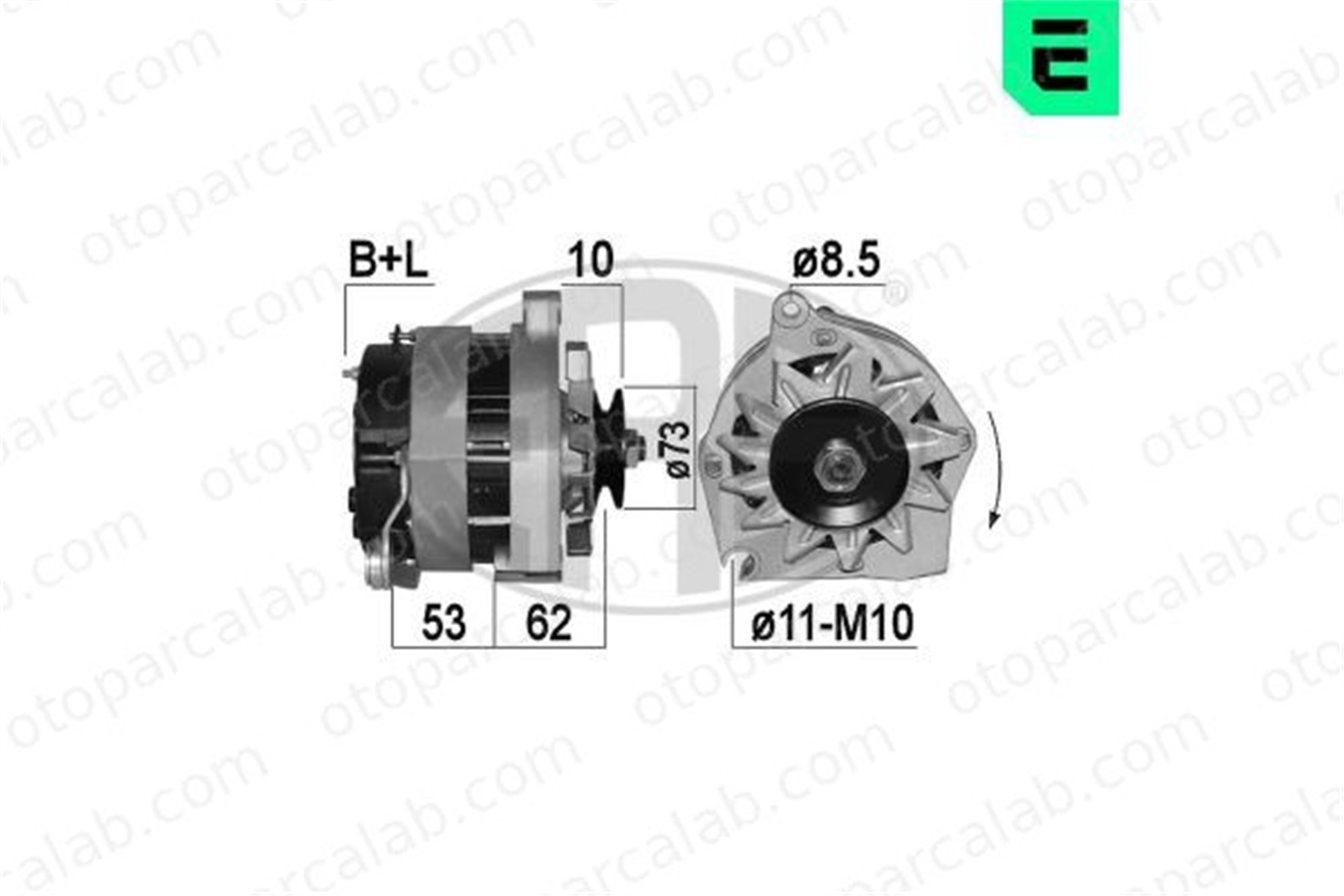ERA 209389A Alternatör CITROËN CX II C25 Minibüs/Otobüs 95580177 570582