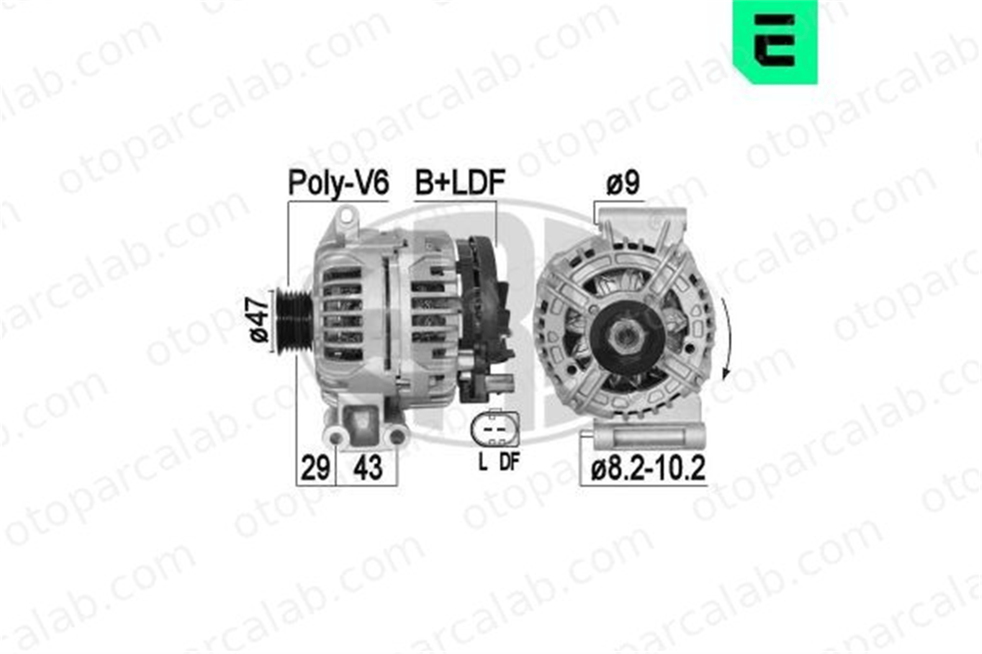 ERA 209391A Alternatör MINI MINI MINI Cabrio 12317550997 12317550224