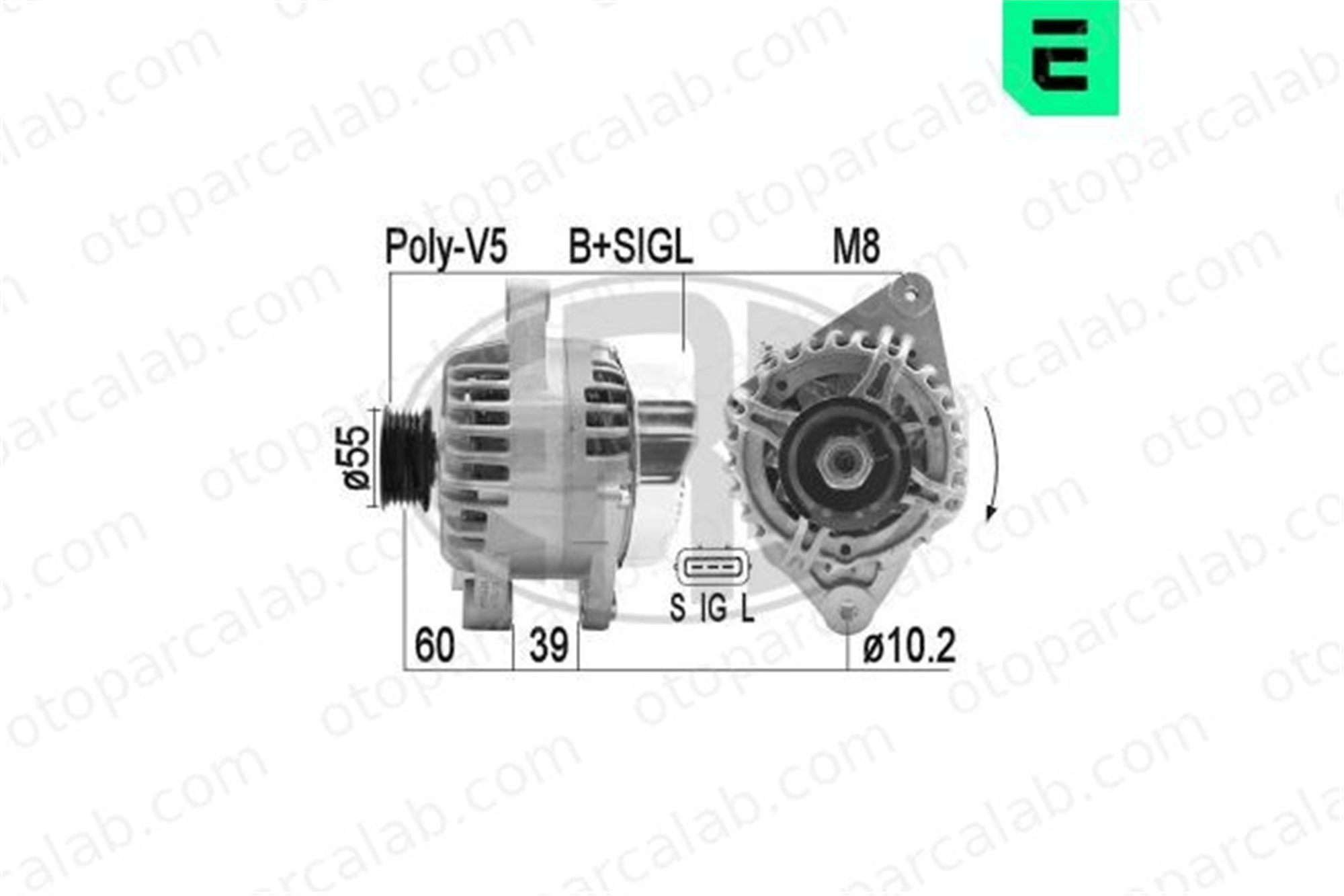 ERA 209443A Alternatör TOYOTA CARINA E VI CARINA E VI Sedan 2706002060 2706002070