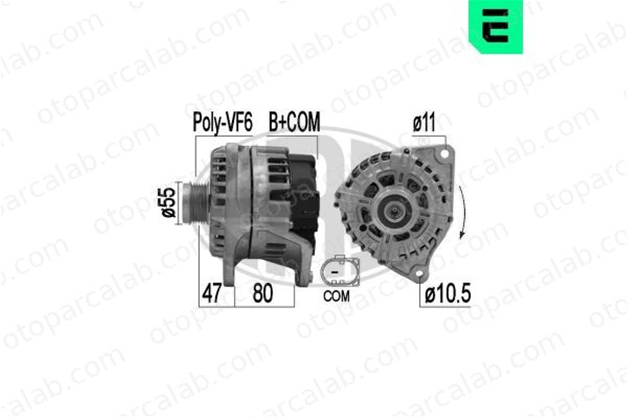 ERA 209462 Alternatör IVECO DAILY IV Platform şasi DAILY IV Panelvan/Van 5801580943 500060604