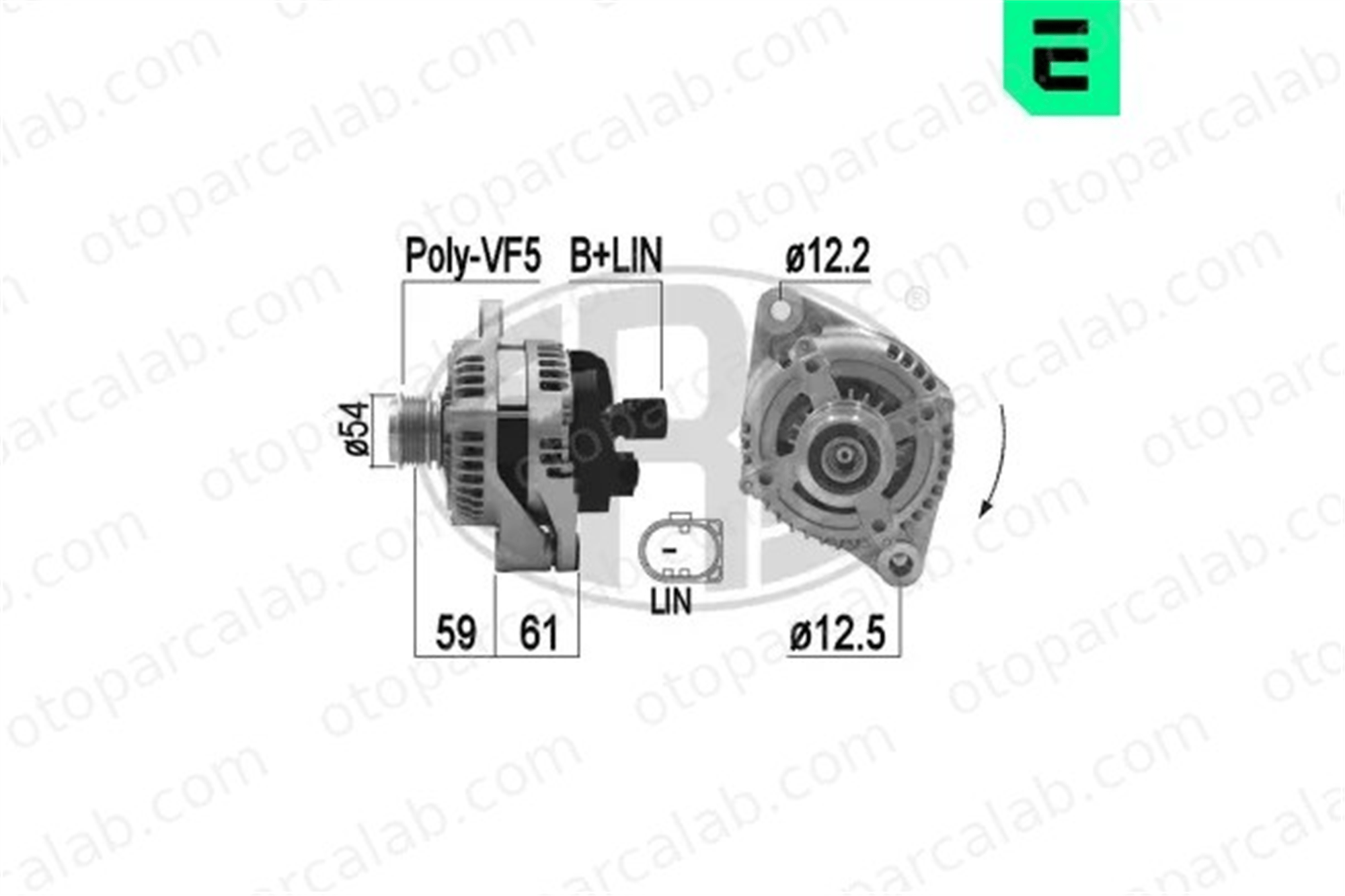 ERA 209469 Alternatör ALFA ROMEO GIULIETTA FIAT 500X 51884239 71796425