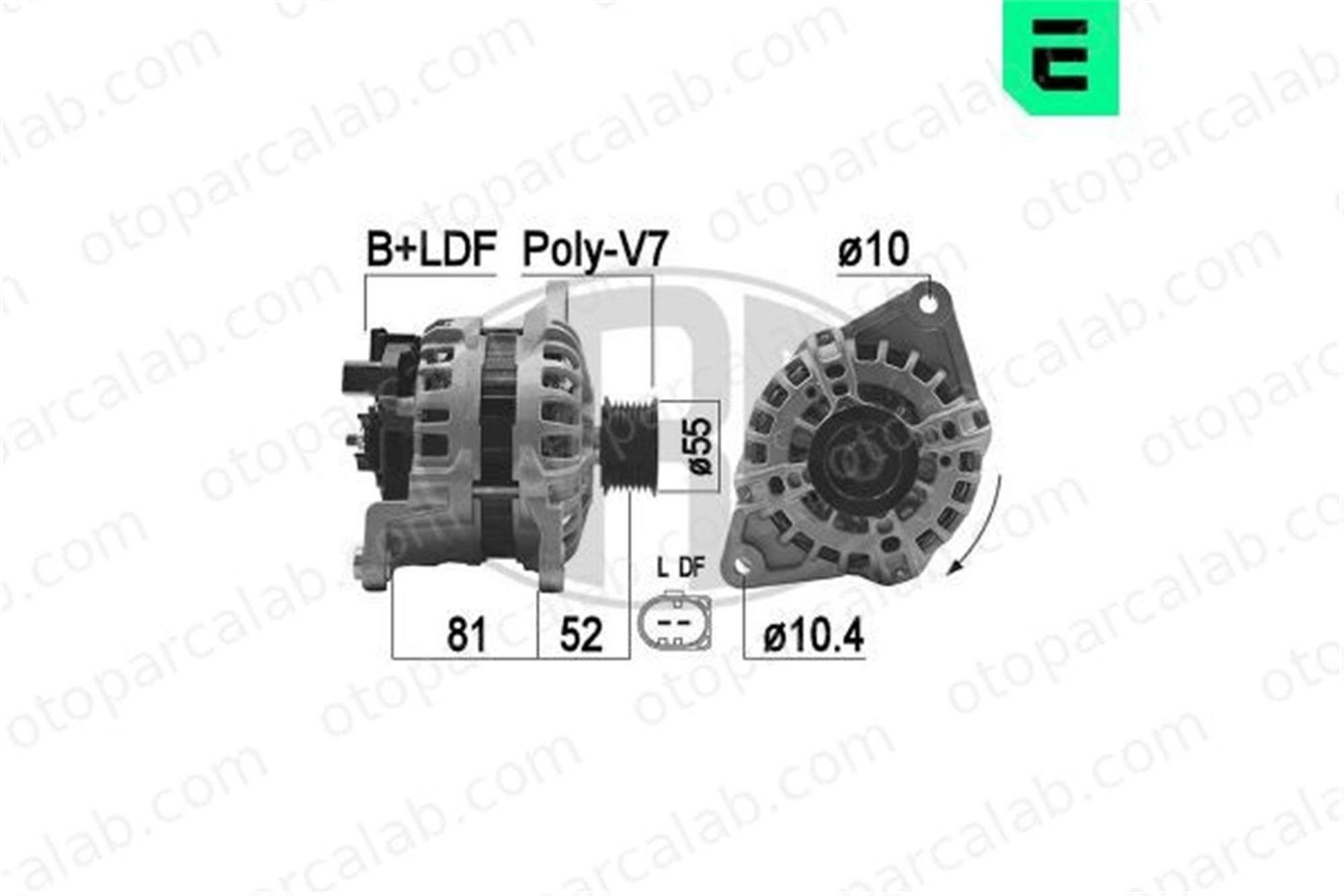 ERA 209478A Alternatör IVECO DAILY IV Panelvan/Van DAILY IV Platform şasi 504385134 505582150