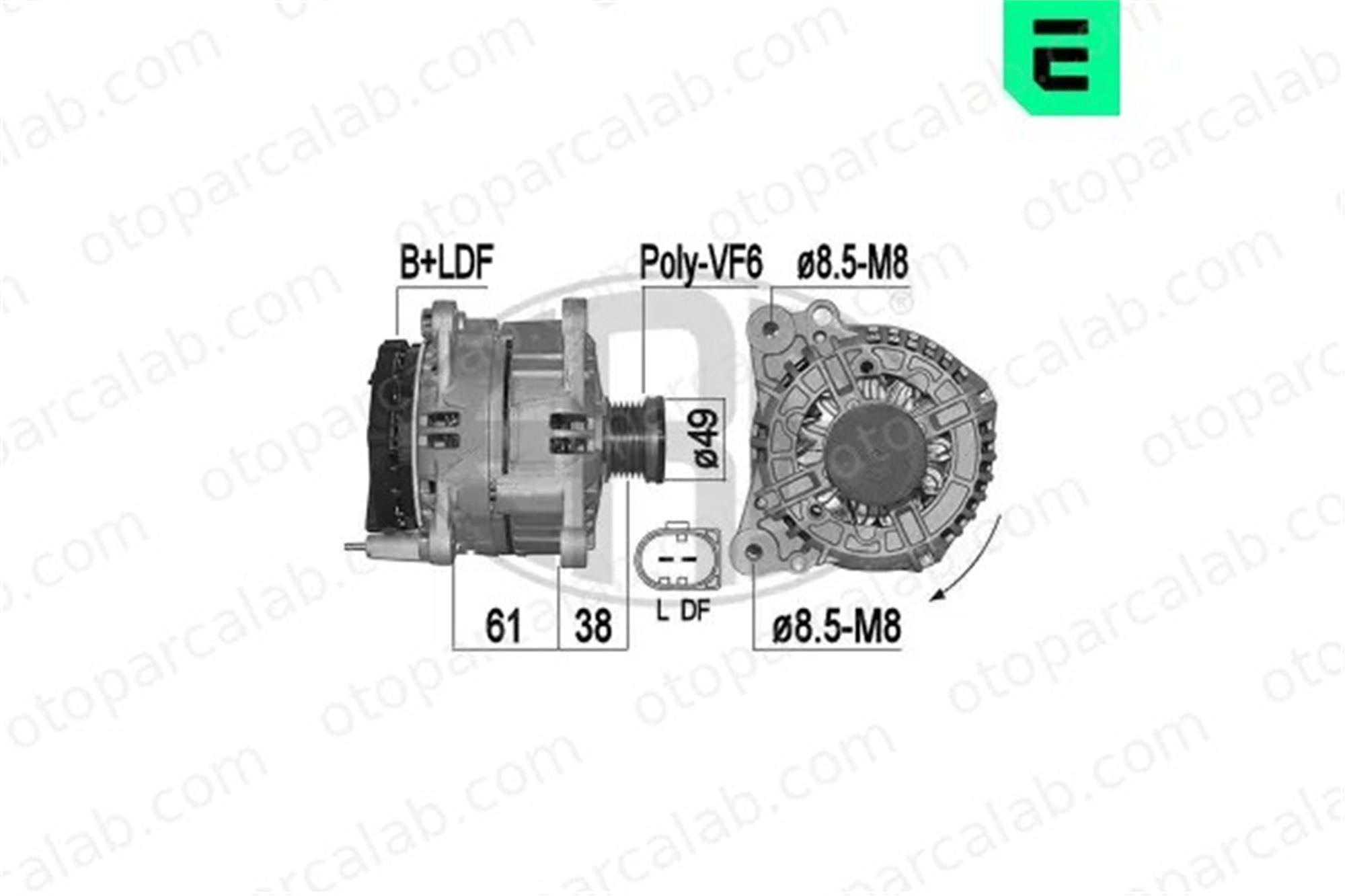 ERA 209499A Alternatör OPEL MERIVA B MPV CORSA D 3F903023DX 03F903023DX