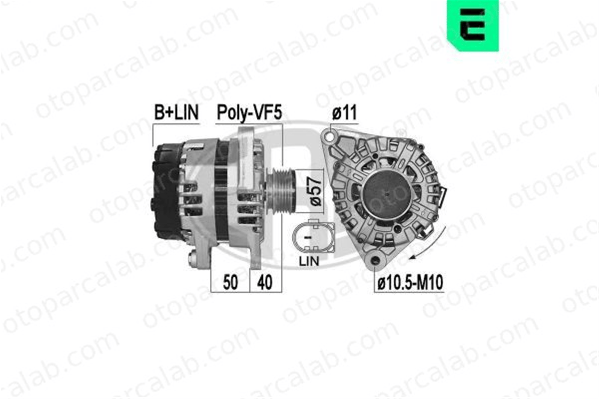 ERA 209511 Alternatör HYUNDAI i20 II i20 II Coupe 373002A950