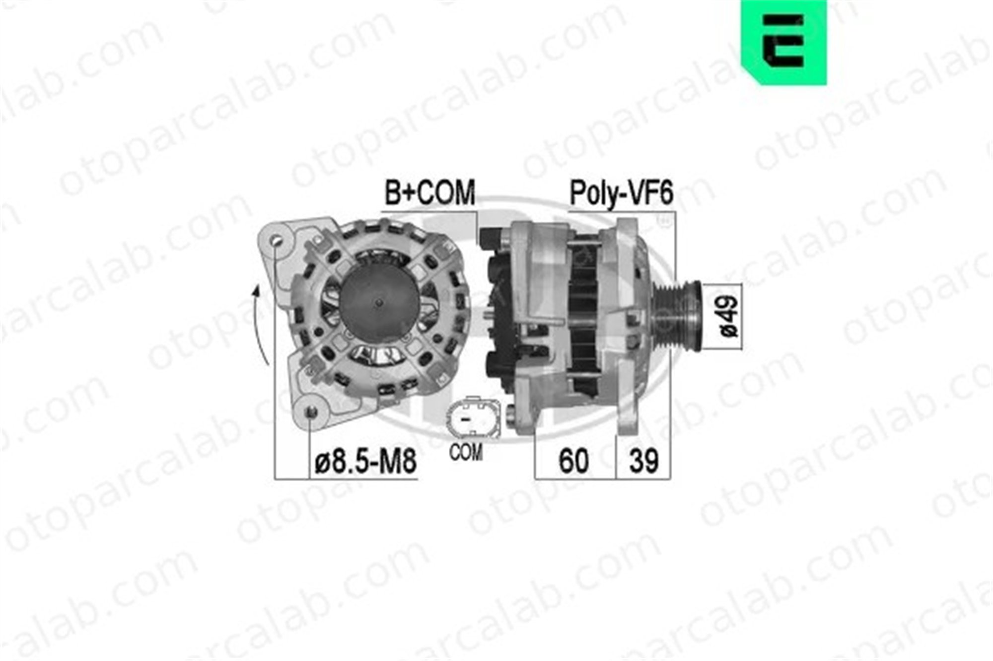 ERA 209520A Alternatör SEAT IBIZA V Mii 4C903023JX 04C903023JX