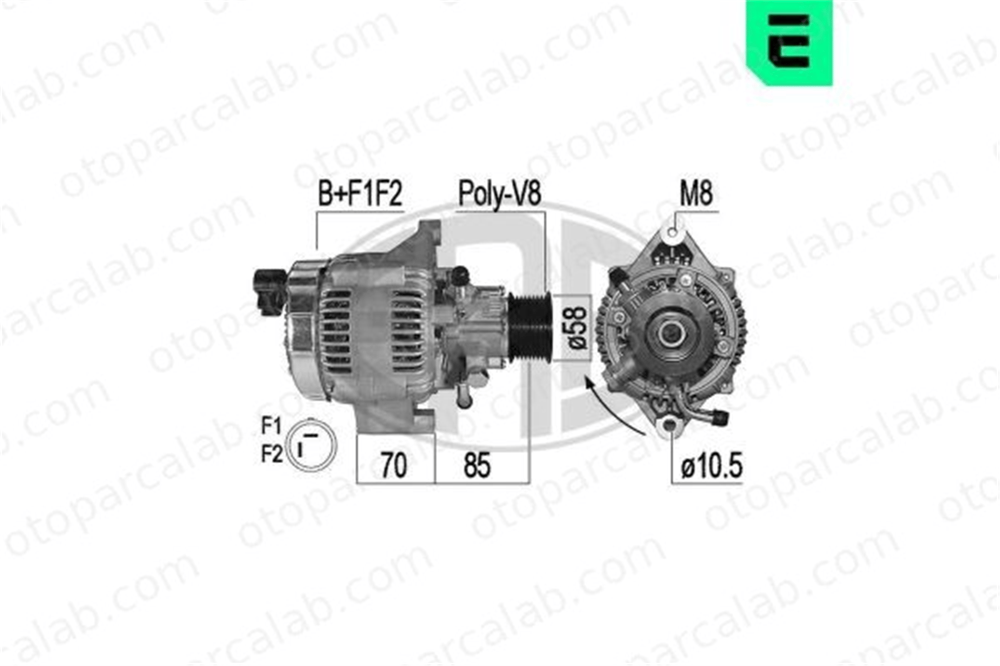ERA 209521A Alternatör JEEP CHEROKEE GRAND CHEROKEE I 38522237F 4864441