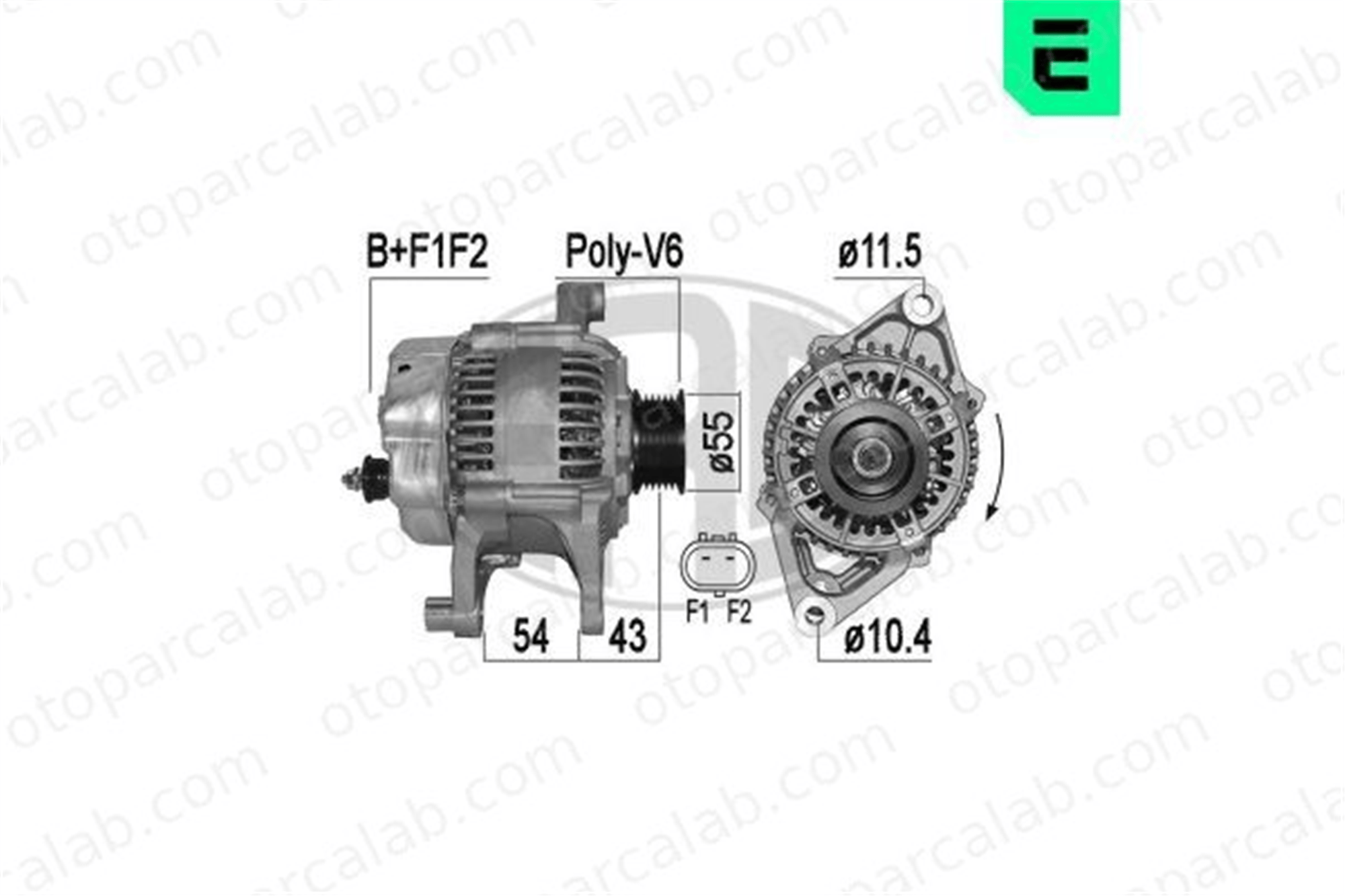 ERA 209530A Alternatör JEEP CHEROKEE WRANGLER II 5104762AA 38522296F