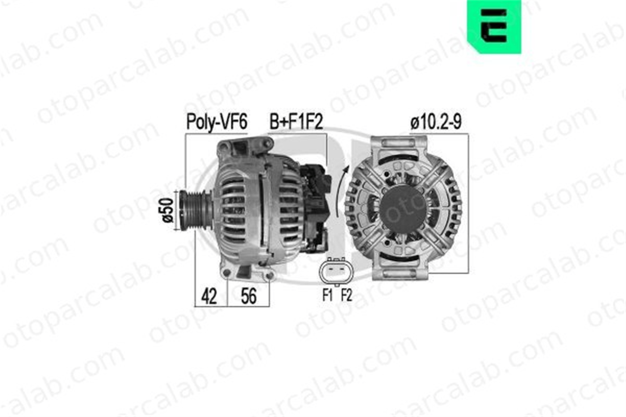 ERA 209538A Alternatör CHRYSLER PT CRUISER 121546302 5080464AB
