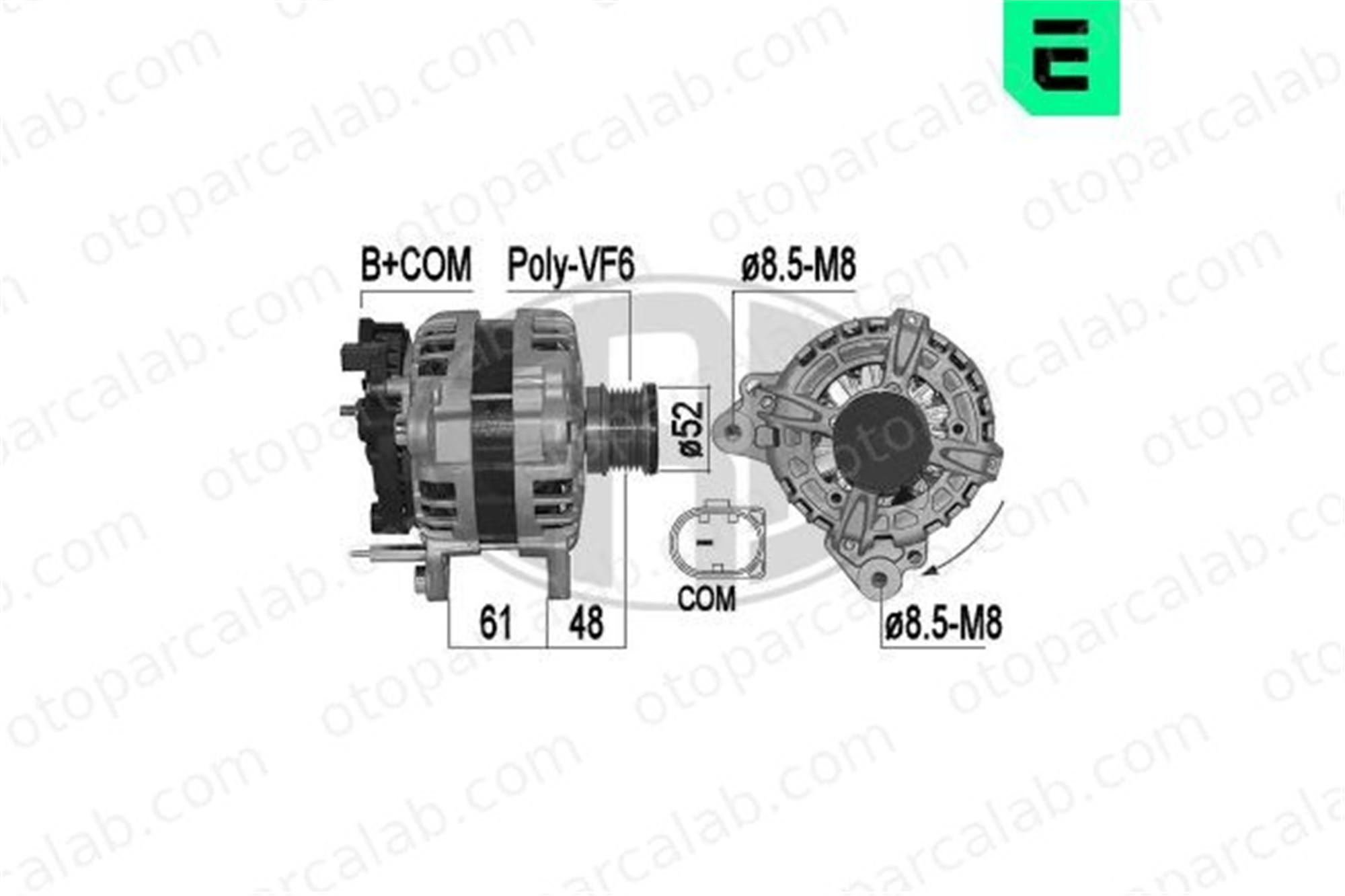 ERA 209571A Alternatör SEAT LEON ST VW TIGUAN 4L903023KX 04L903023KX