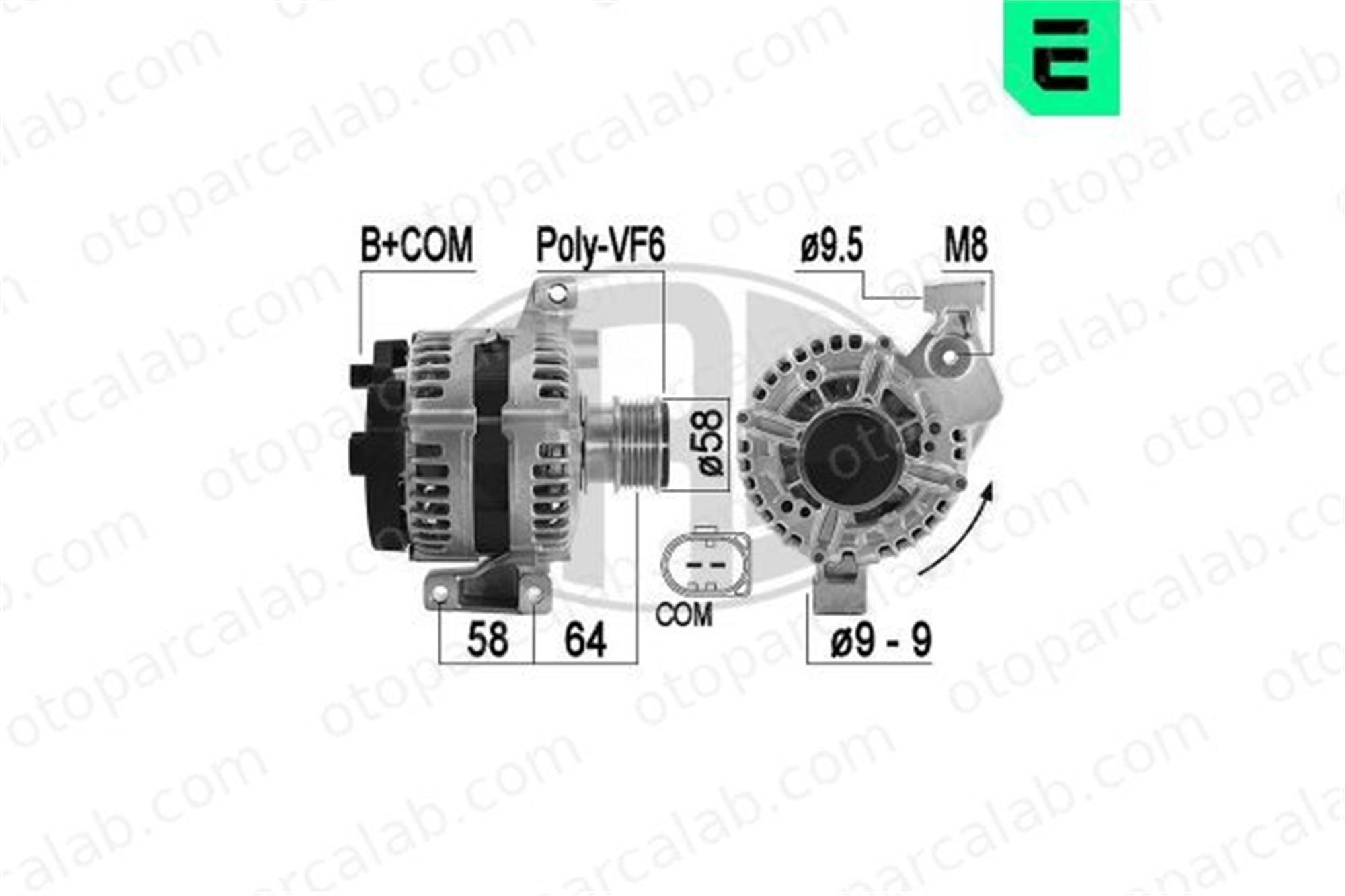 ERA 209590 Alternatör VOLVO S60 II S80 II 2099467 1682130