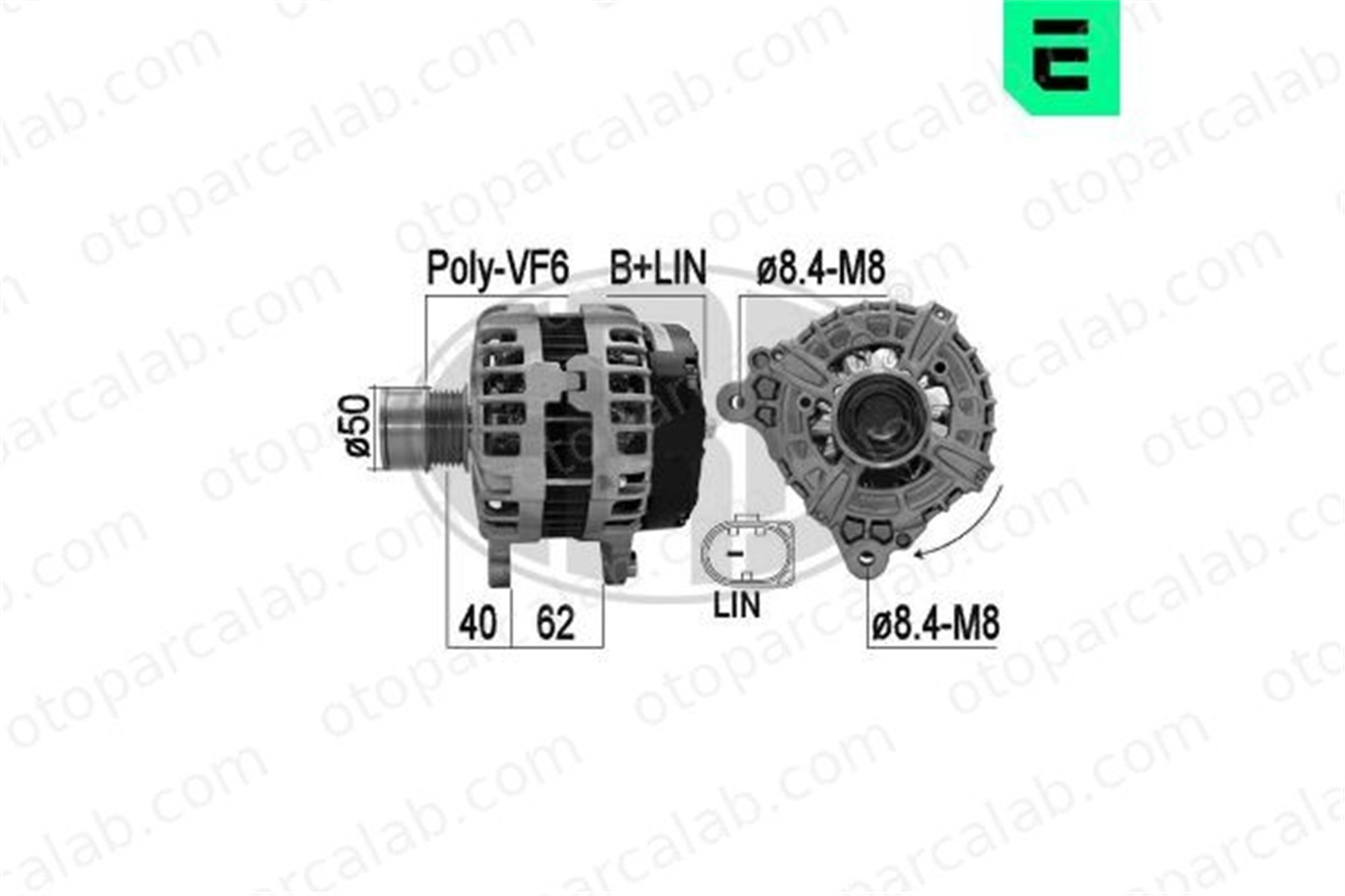 ERA 209614 Alternatör VW GOLF VII GOLF VII Variant 4E903015D 04E 903 015 D