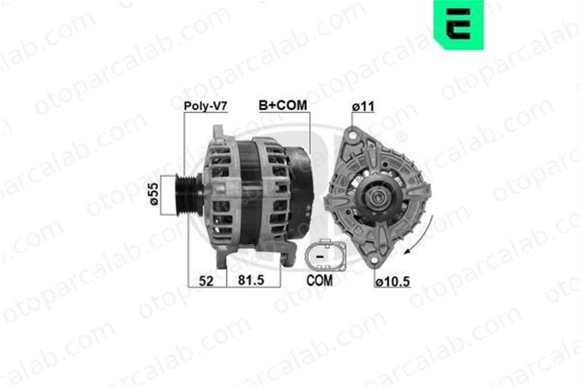 ERA 209626 Alternatör IVECO DAILY VI Panelvan/Van DAILY VI Platform şasi 5801580930