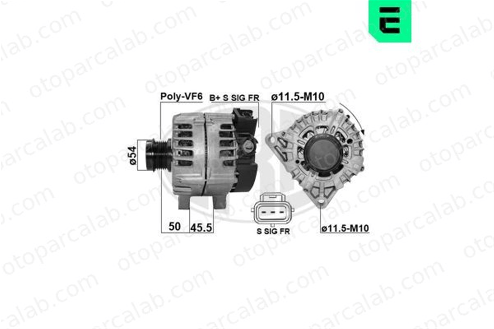 ERA 209633 Alternatör FORD MONDEO V Hatchback MONDEO V Turnier 1865468 DS7T10300MA