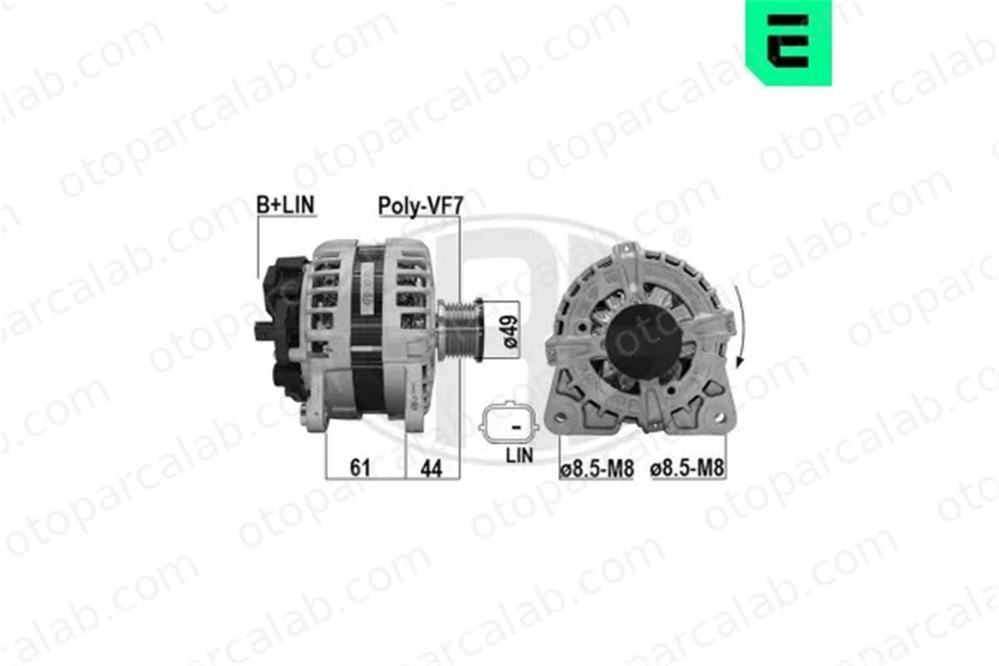 ERA 209643A Alternatör OPEL VIVARO B Minibüs/Otobüs VIVARO B Panelvan/Van 231009362R 231004BE0A