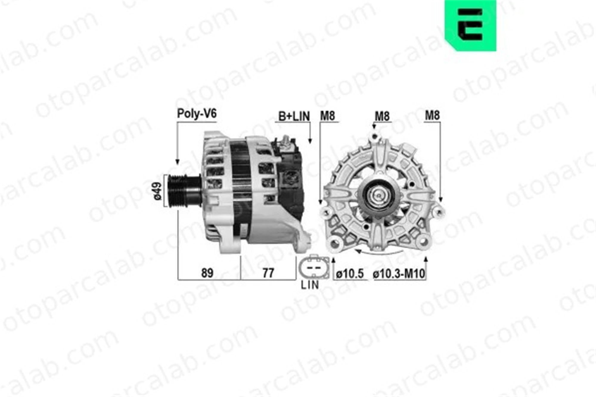 ERA 209706A Alternatör BMW 5 5 Touring 12318614276 12318571357