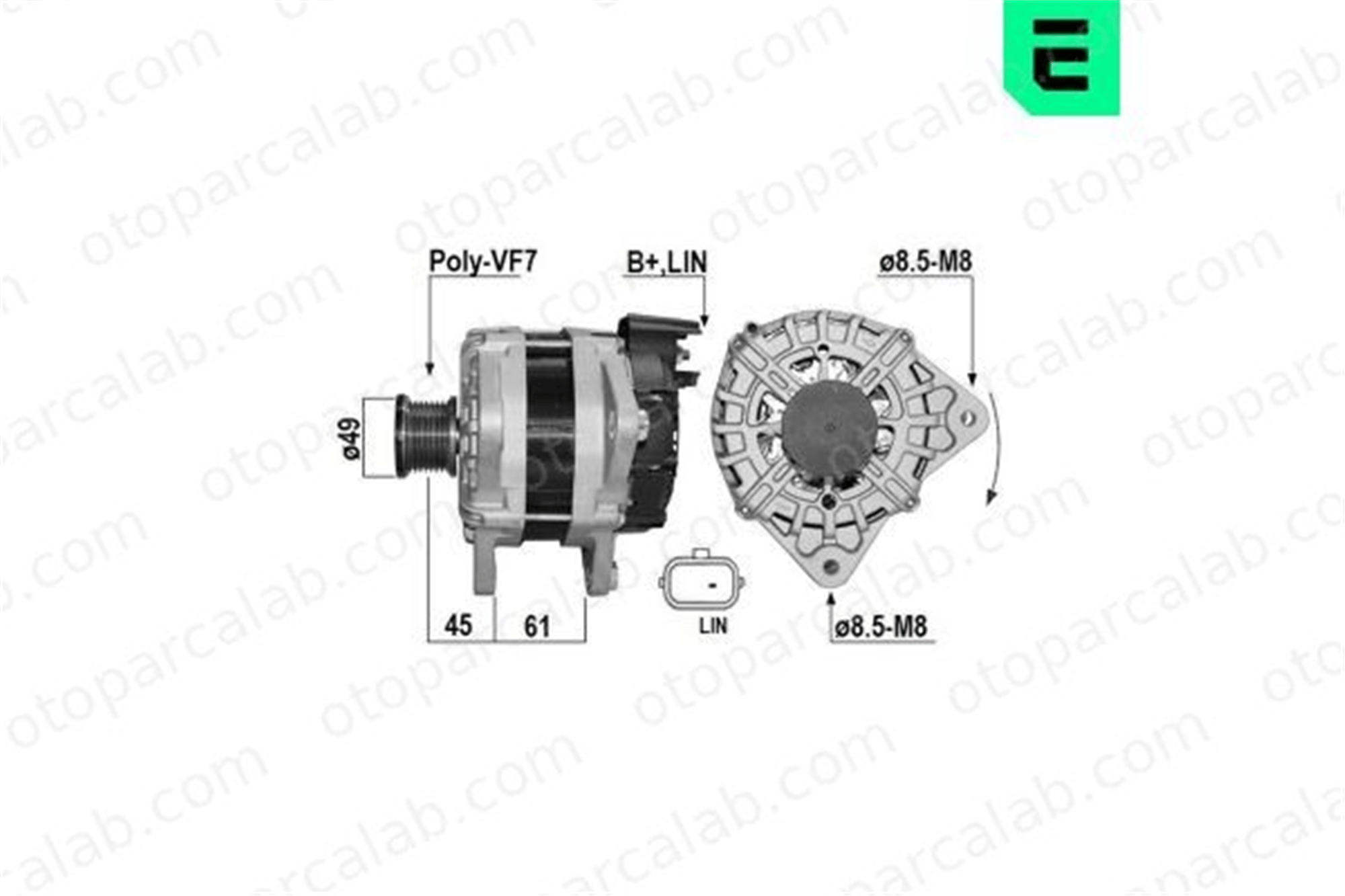 ERA 209753A Alternatör RENAULT GRAND SCÉNIC IV KADJAR 231004742R 231005113R