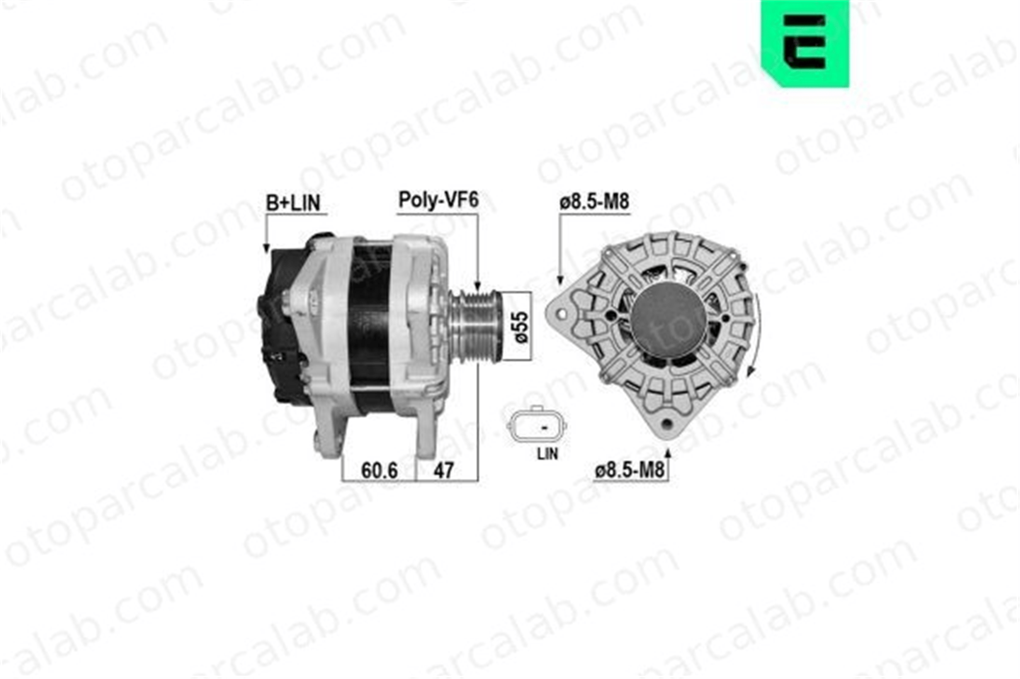 ERA 209761A Alternatör MERCEDES-BENZ CITAN Kasa/büyük limuzin CITAN MPV 4159066200 A4159066200