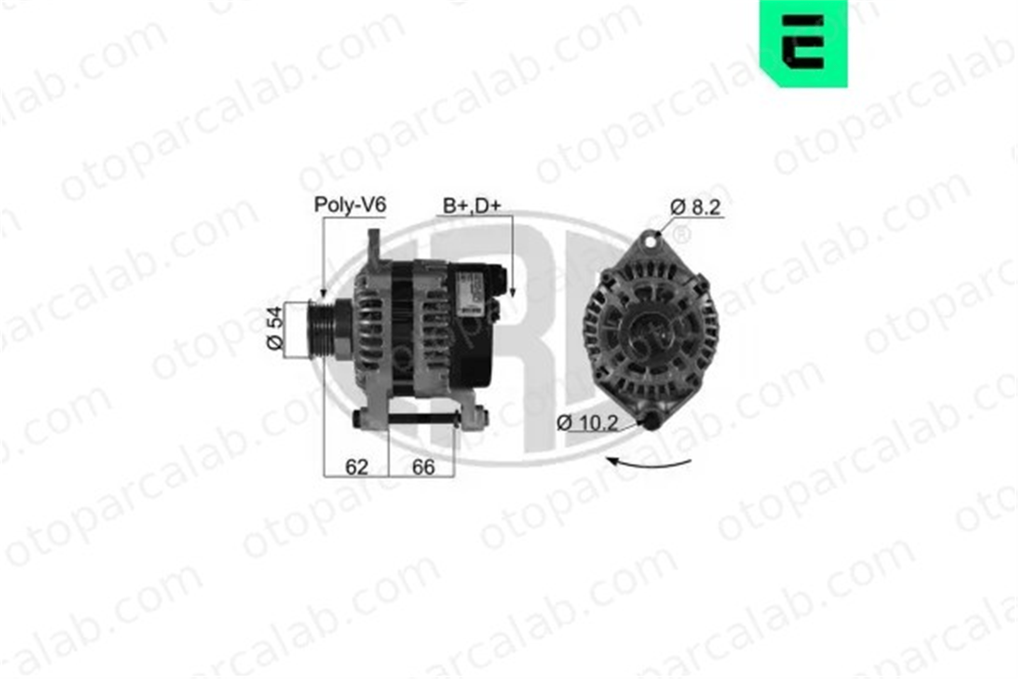 ERA 210011A Alternatör FIAT DUCATO Panelvan/Van DUCATO Platform şasi 46231787 57054C