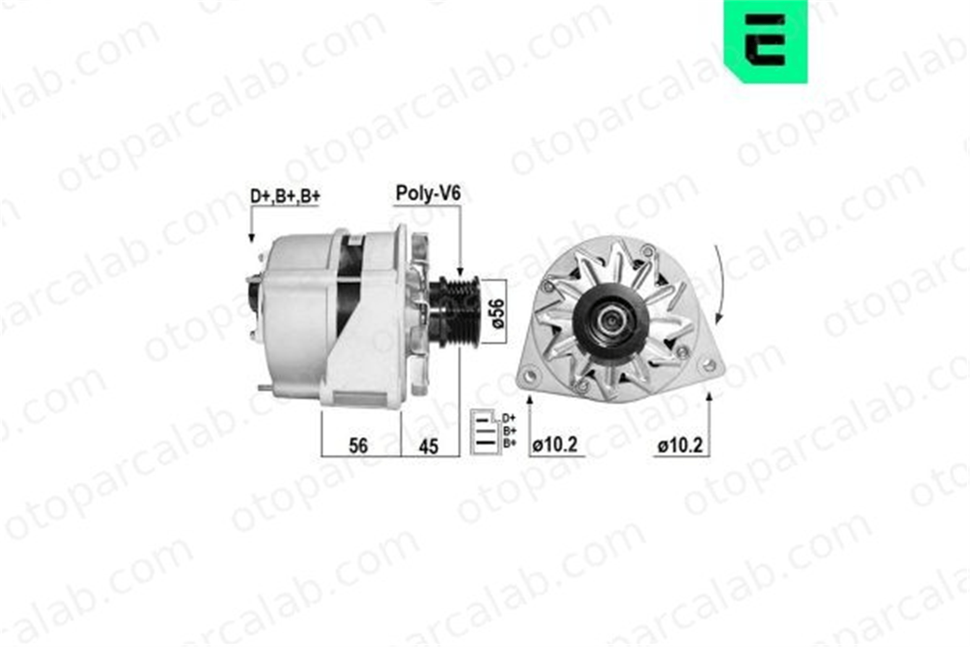 ERA 210014A Alternatör MERCEDES-BENZ 124 Sedan 124 T-Model 71545302 71540202