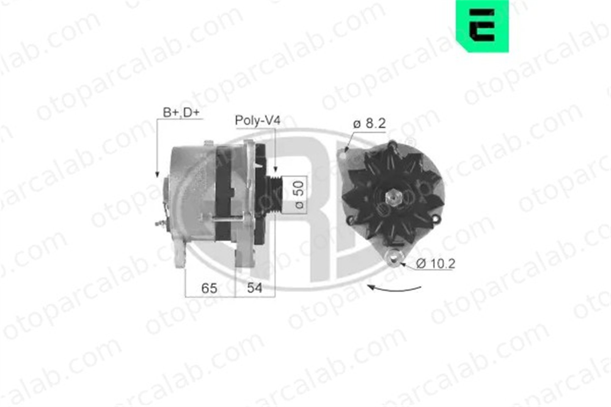 ERA 210017A Alternatör SKODA FAVORIT FELICIA I 9516661 47903015J