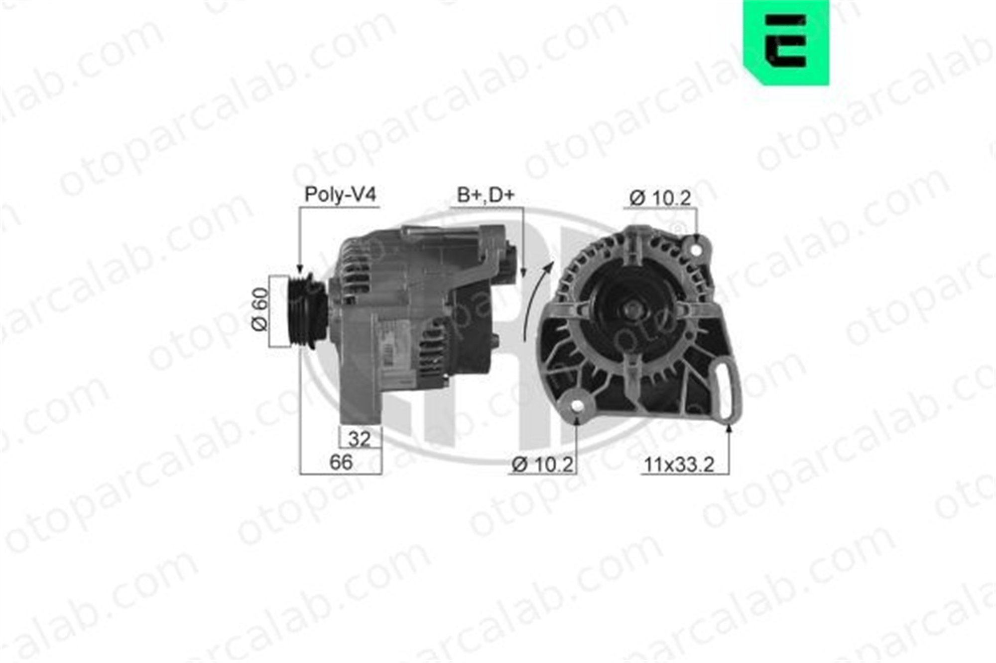 ERA 210019A Alternatör FIAT PALIO Weekend PALIO 46430524 46407646