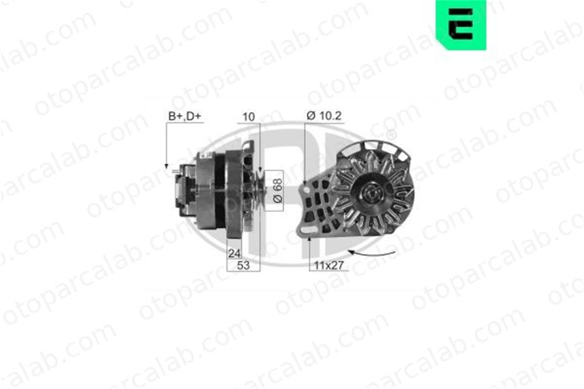 ERA 210023A Alternatör FIAT CINQUECENTO PANDA 7704356 46231650