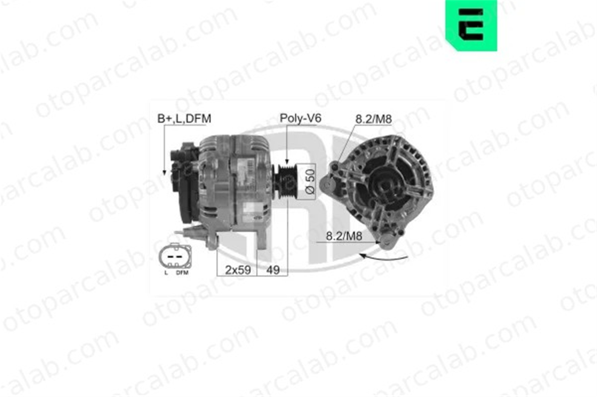 ERA 210045A Alternatör VW BORA I GOLF IV 37903025T 037903025T