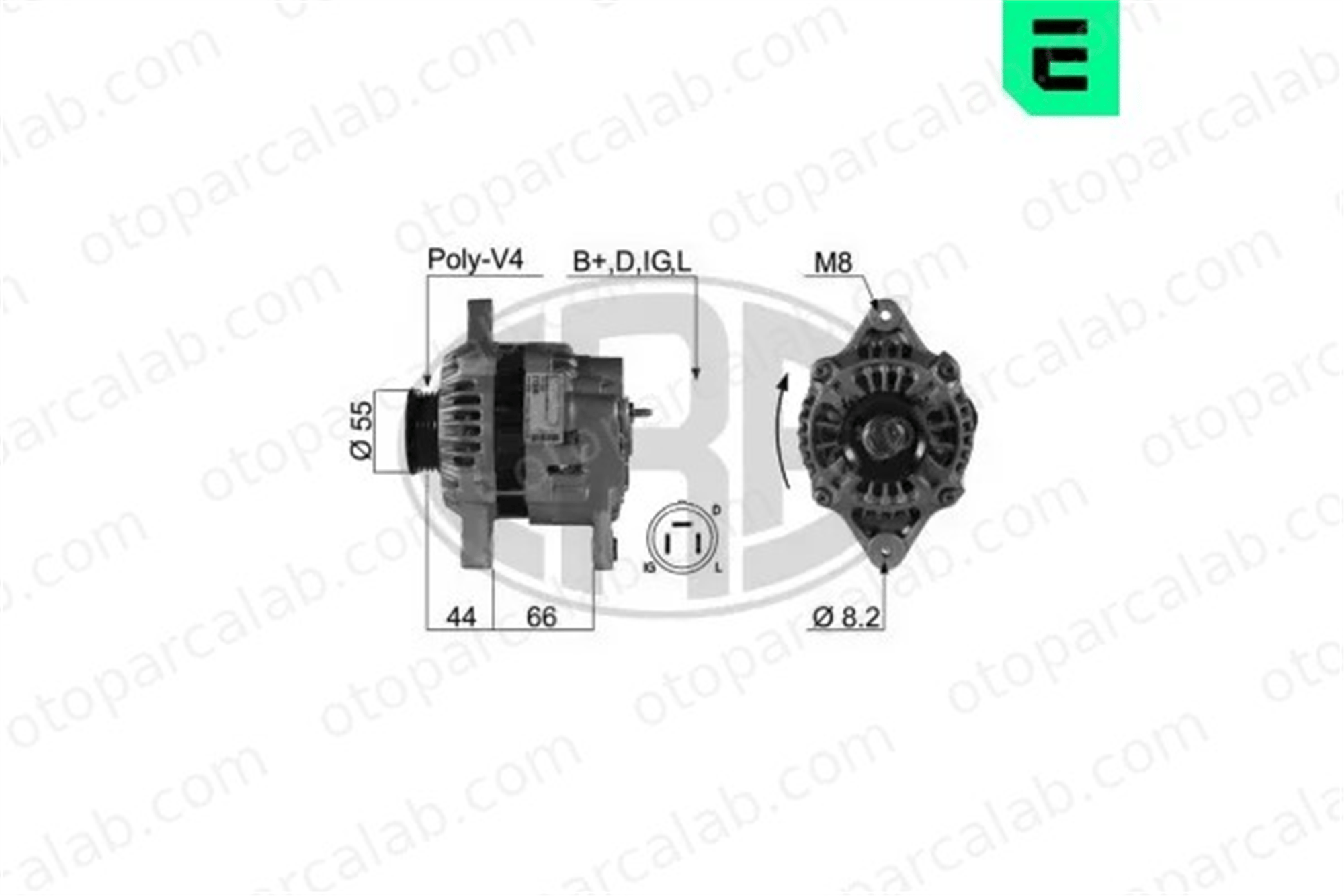 ERA 210048A Alternatör SUZUKI SWIFT II Sedan SWIFT I 3140060A00 A001T01791