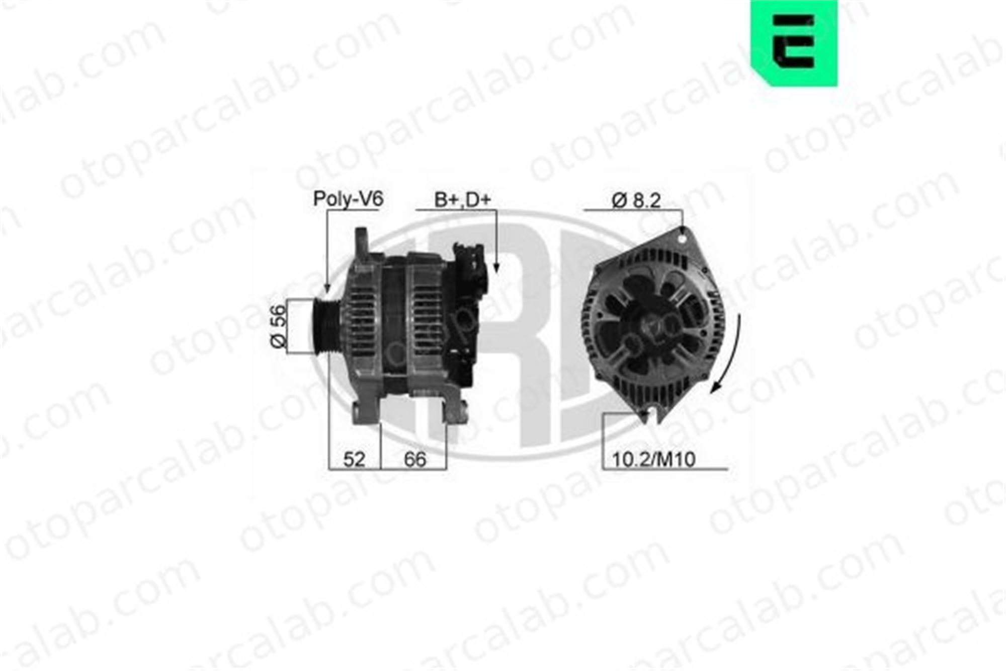 ERA 210069A Alternatör CITROËN XANTIA JUMPER Minibüs/Otobüs 5705P7 5701A9