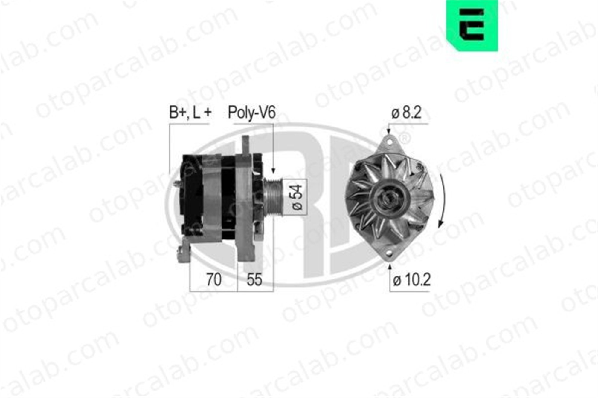 ERA 210072A Alternatör RENAULT 19 II Cabriolet CLIO I 7701352047 7700803325