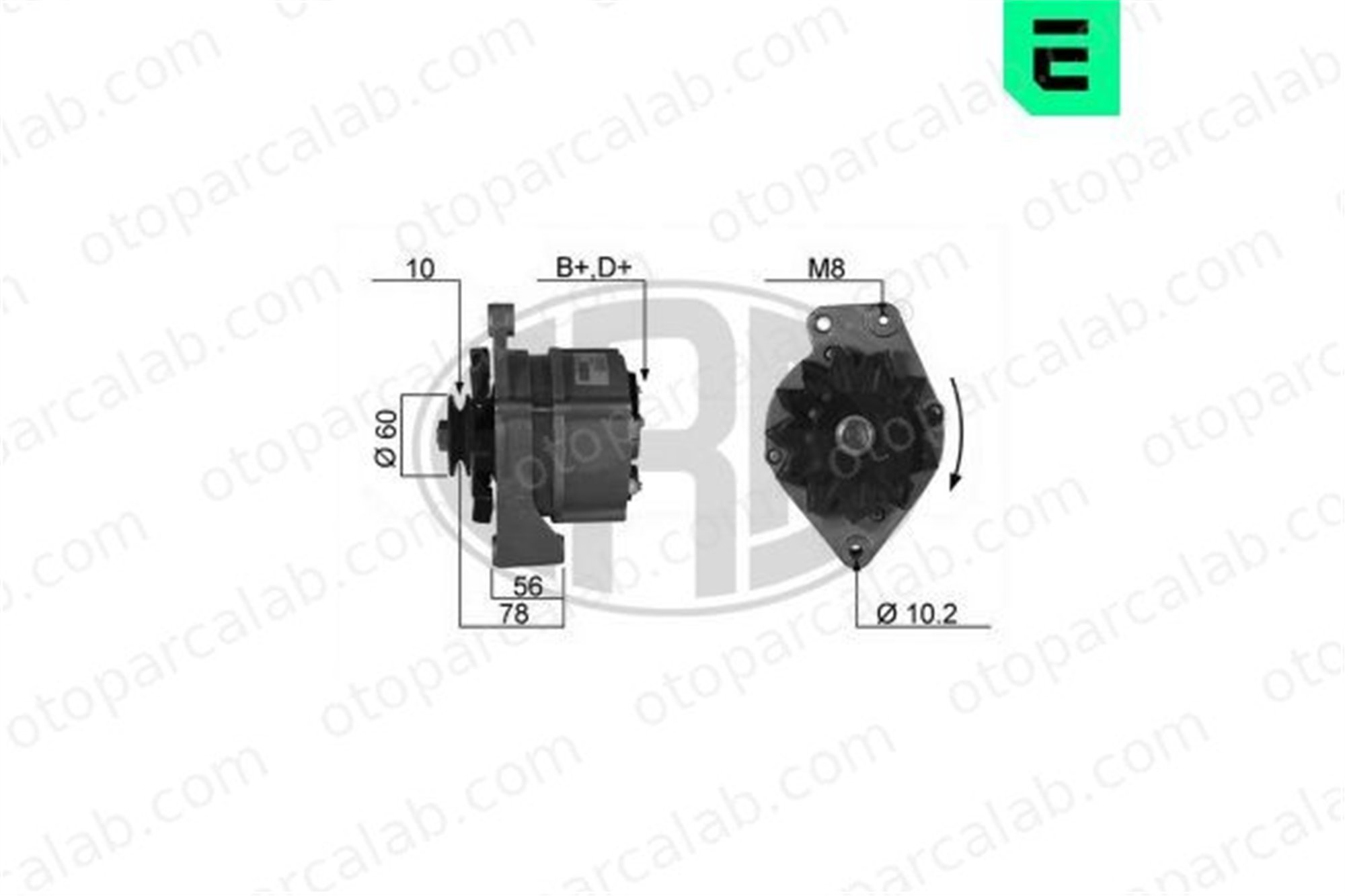 ERA 210089A Alternatör VW GOLF II POLO Coupe 36903025B 036903025B