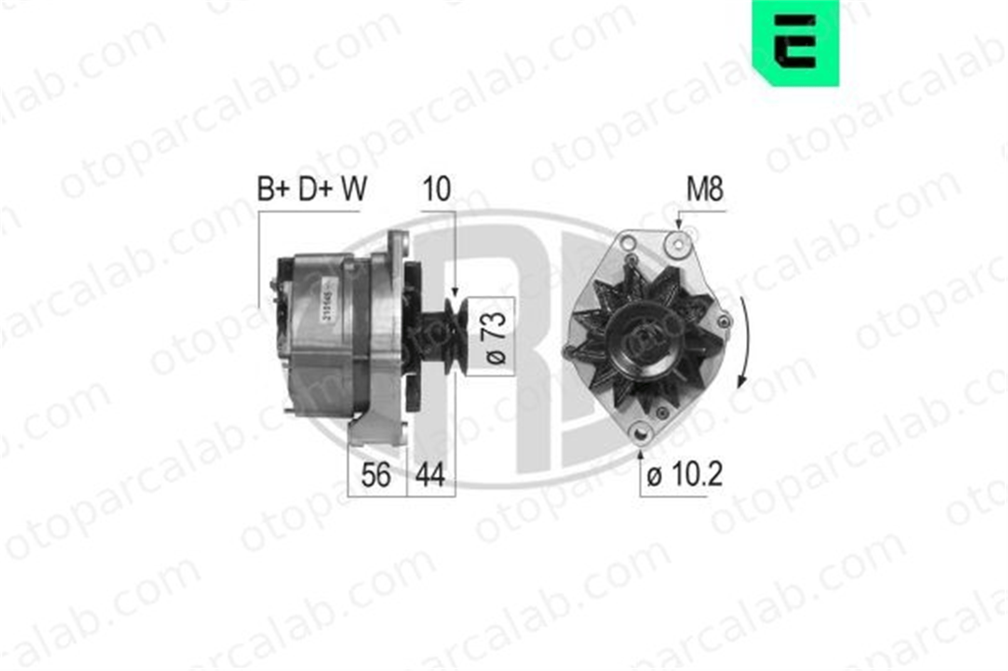 ERA 210145A Alternatör VW TRANSPORTER T3 Minibüs/Otobüs TRANSPORTER T3 Panelvan/Van 68903017QX 068903017QX