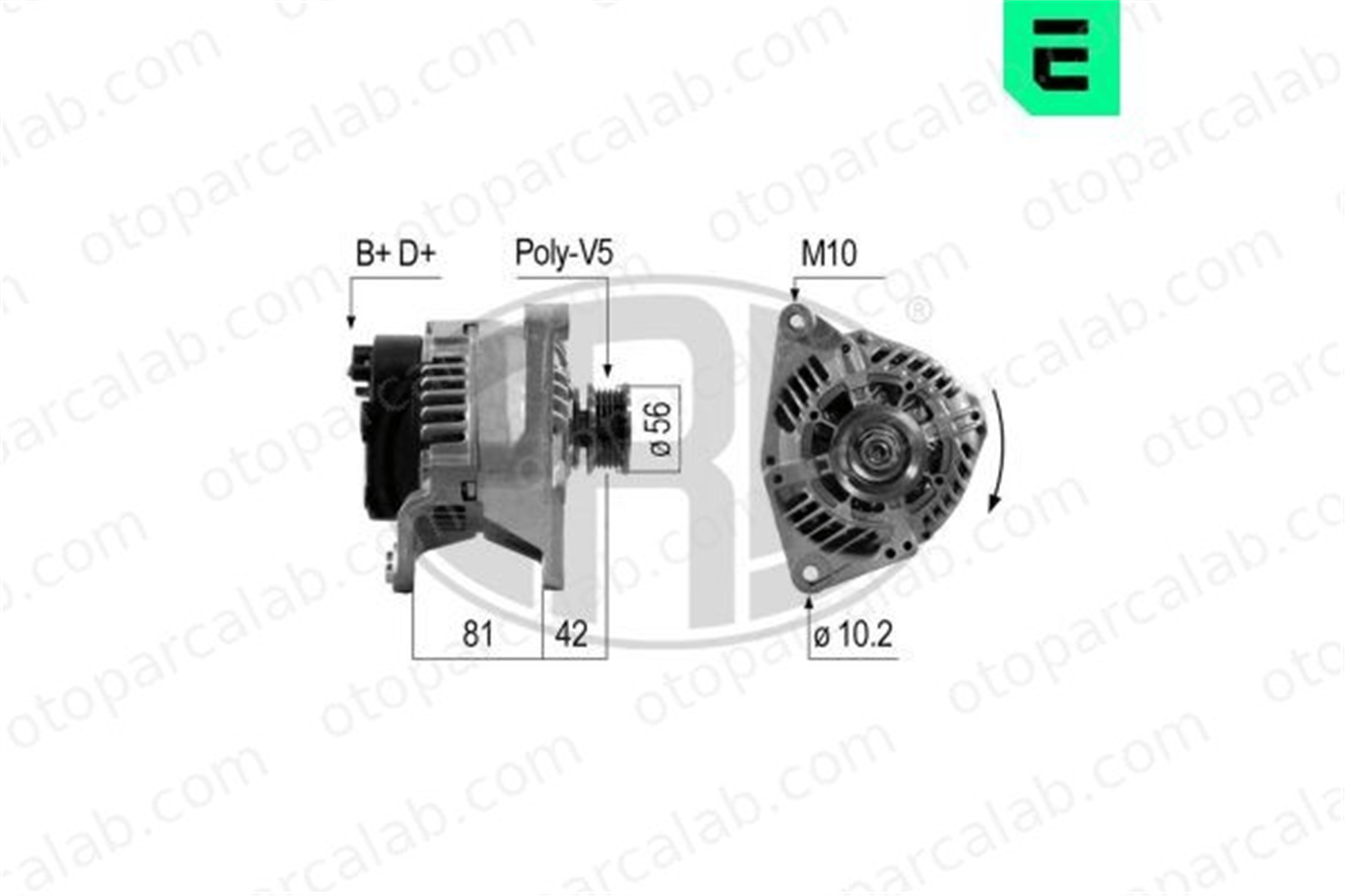 ERA 210160 Alternatör AUDI A4 B5 VW PASSAT B5 58903016E 058903016E