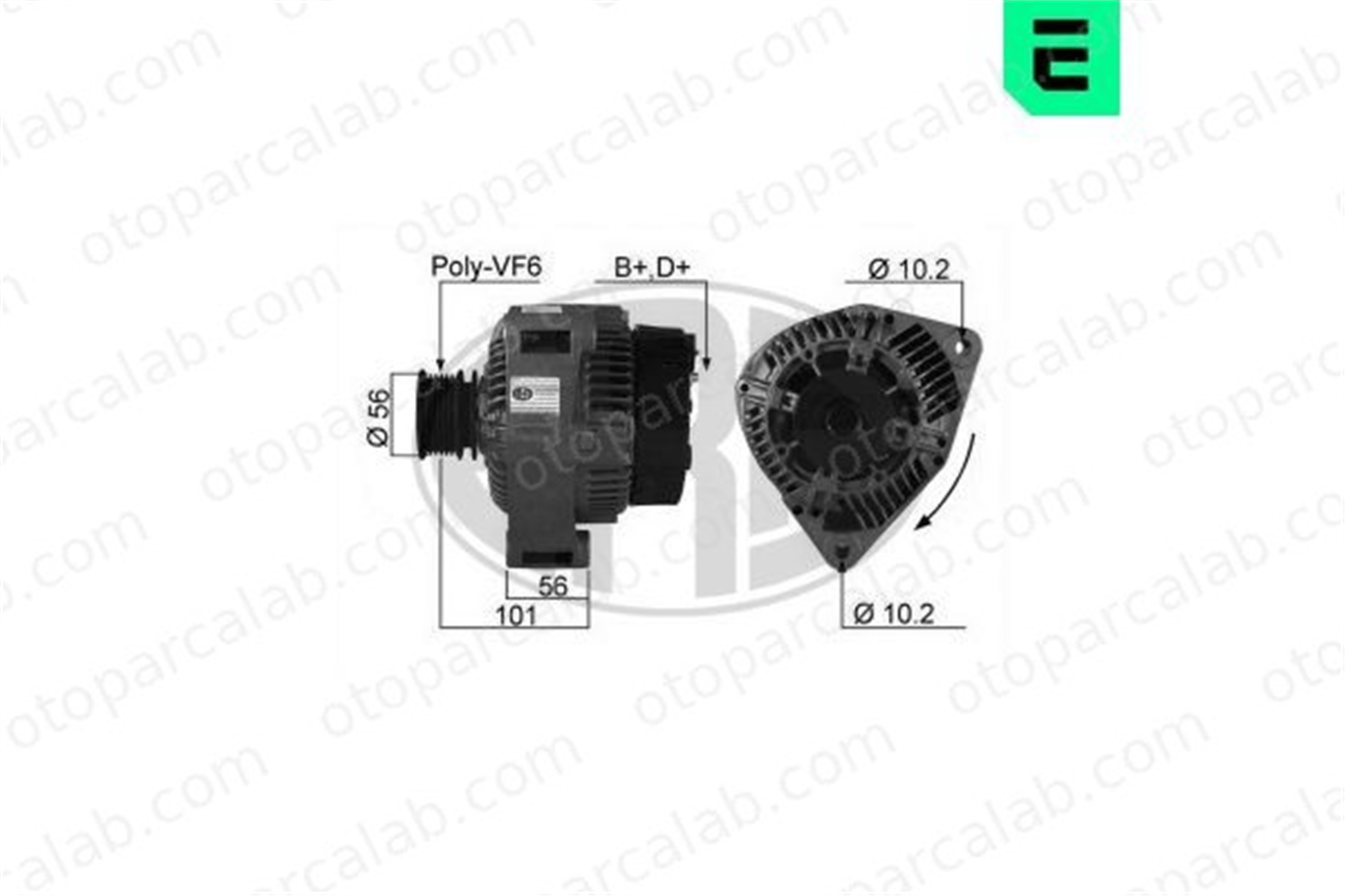 ERA 210198A Alternatör MERCEDES-BENZ C-SERISI SPRINTER 4-t Panelvan/Van 111540002 1516430R