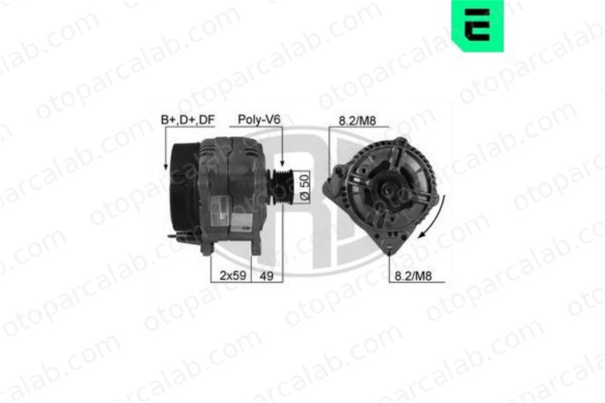 ERA 210199A Alternatör VW SHARAN TRANSPORTER T4 Minibüs/Otobüs 28903025F 028903025F
