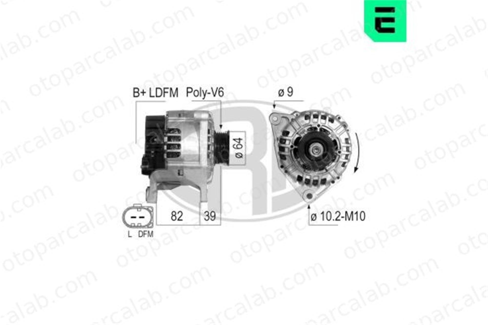 ERA 210200A Alternatör AUDI A4 B6 Avant A4 B6 78903016AC 078903016AC
