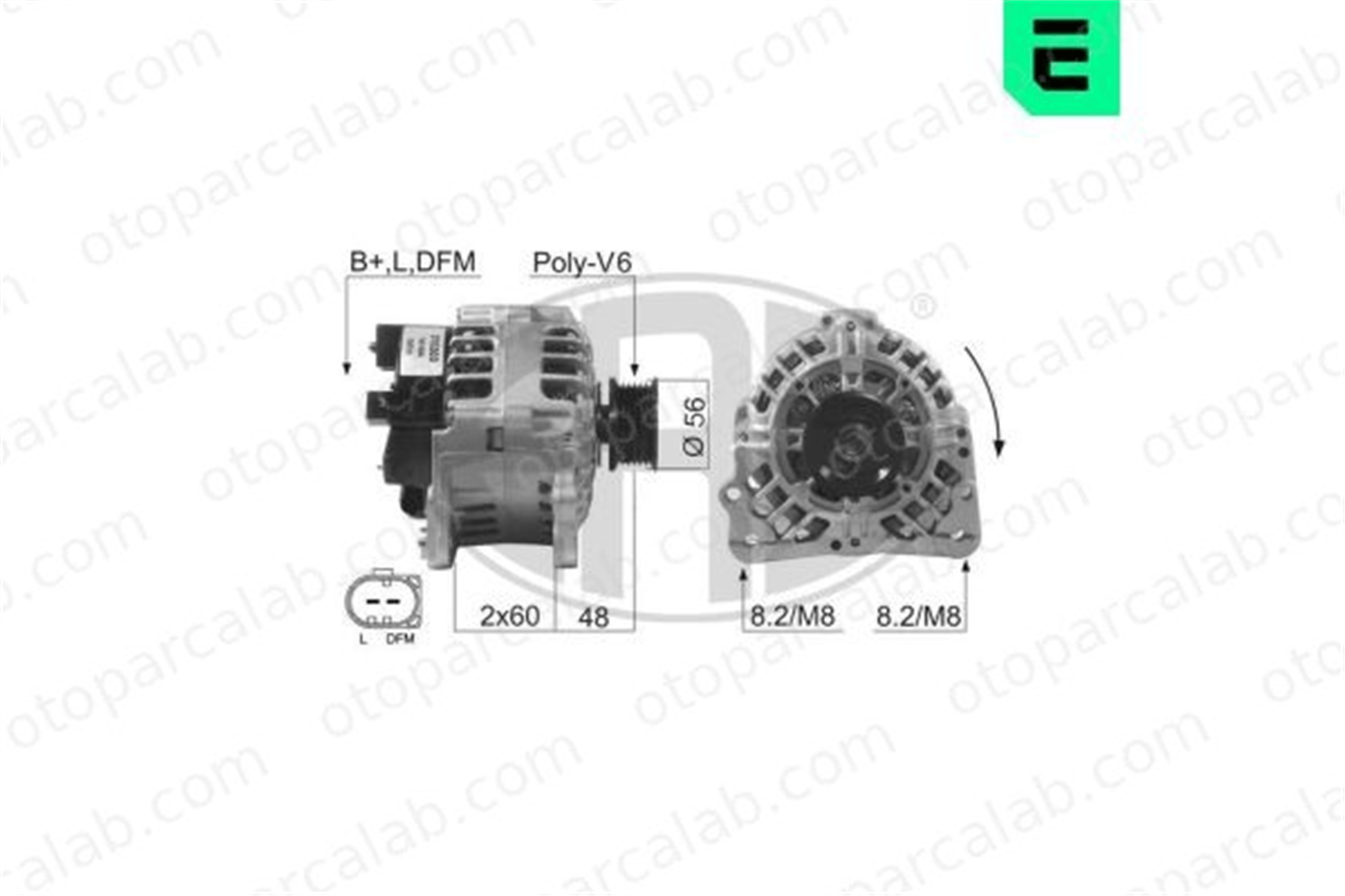 ERA 210203A Alternatör VW BORA I GOLF IV 30903023J 030903023J