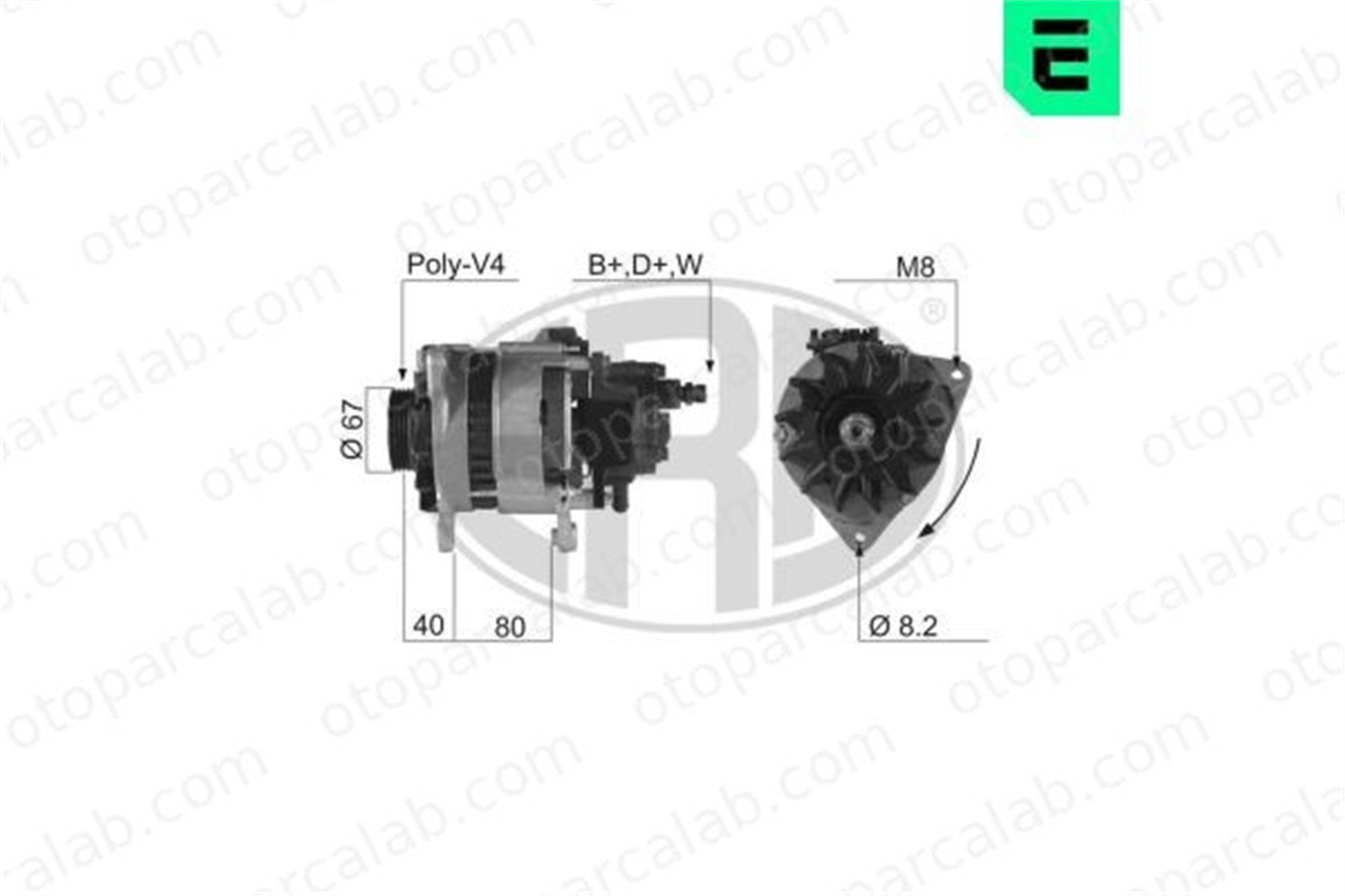 ERA 210210A Alternatör FORD TRANSIT Minibüs/Otobüs TRANSIT Panelvan/Van 5027810 1668894