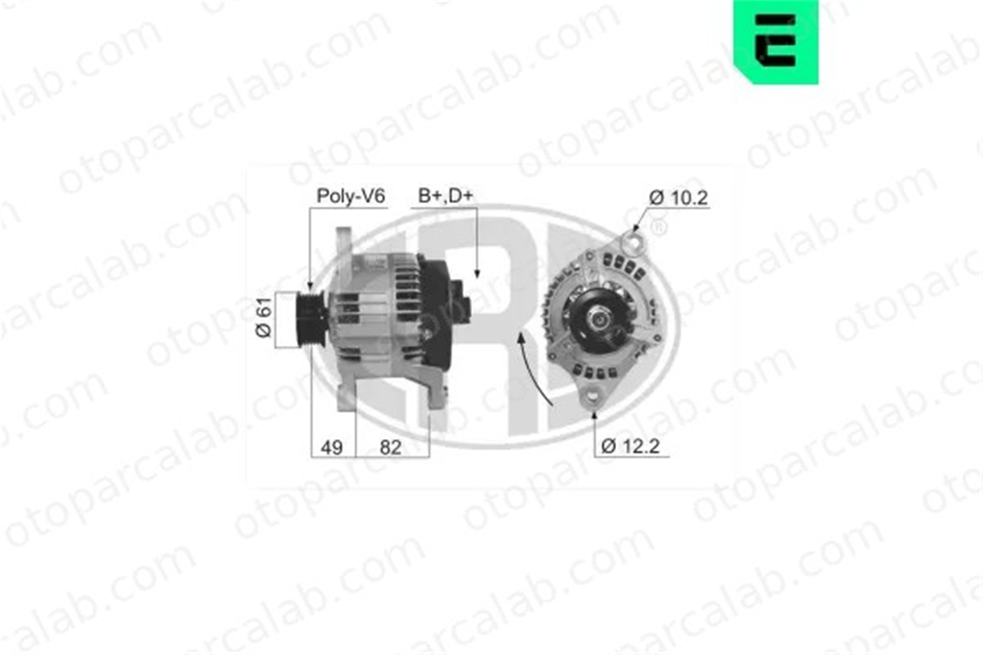 ERA 210215A Alternatör FIAT PALIO PUNTO 7769840 5705GW