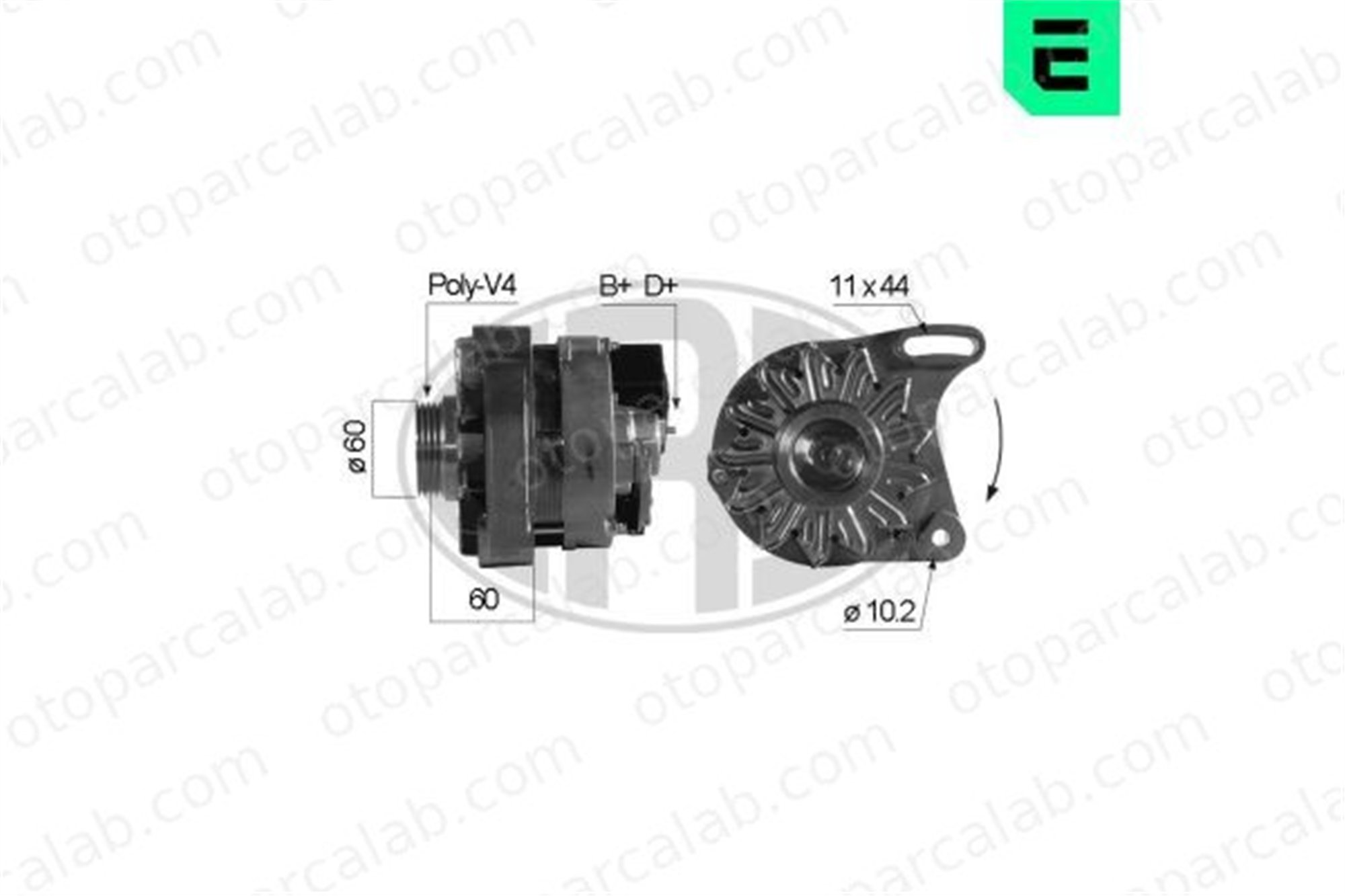 ERA 210219A Alternatör LANCIA Y10 FIAT PANDA 46231659 46231658