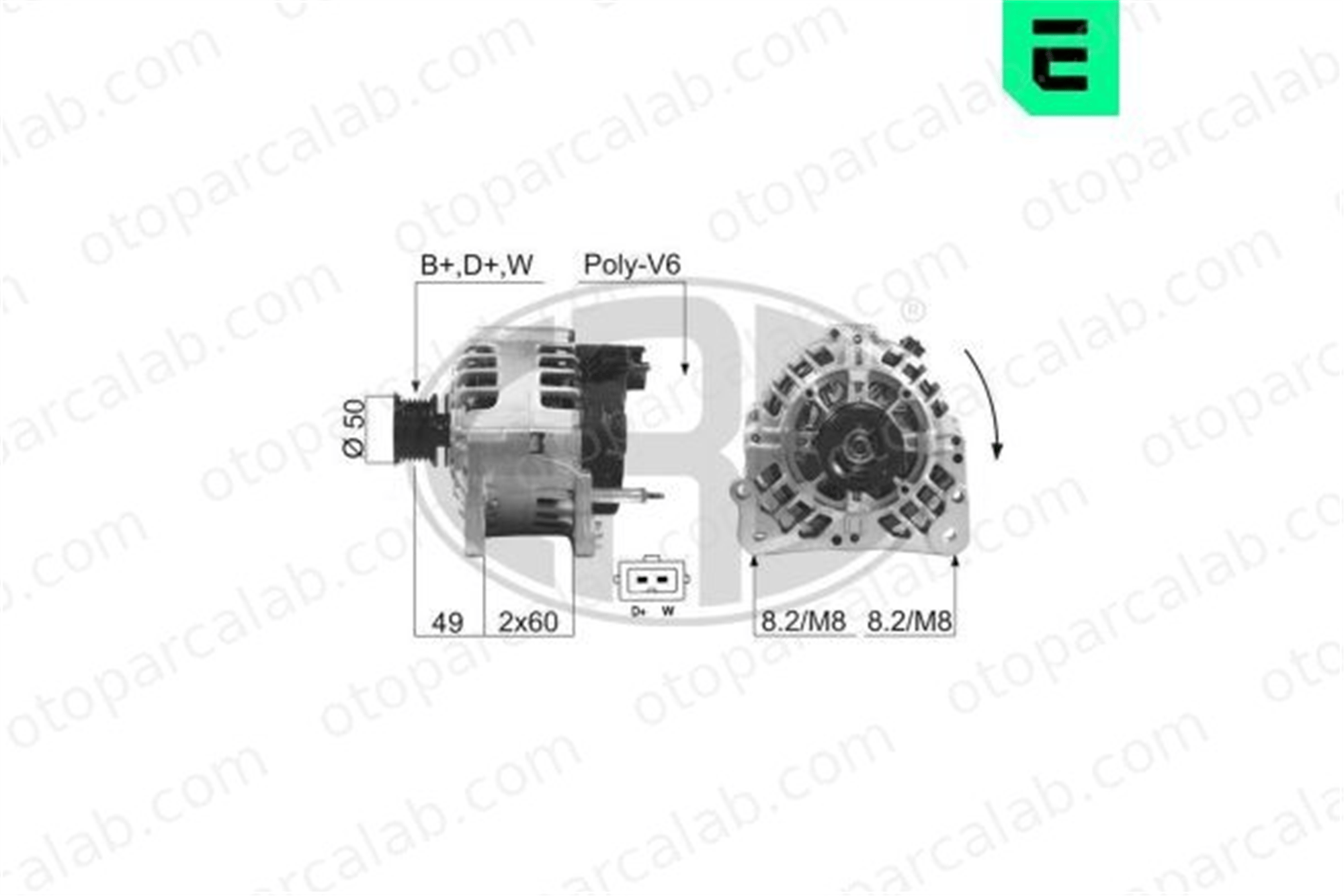 ERA 210224A Alternatör VW GOLF III SEAT CORDOBA 7203201 95VW10300NA