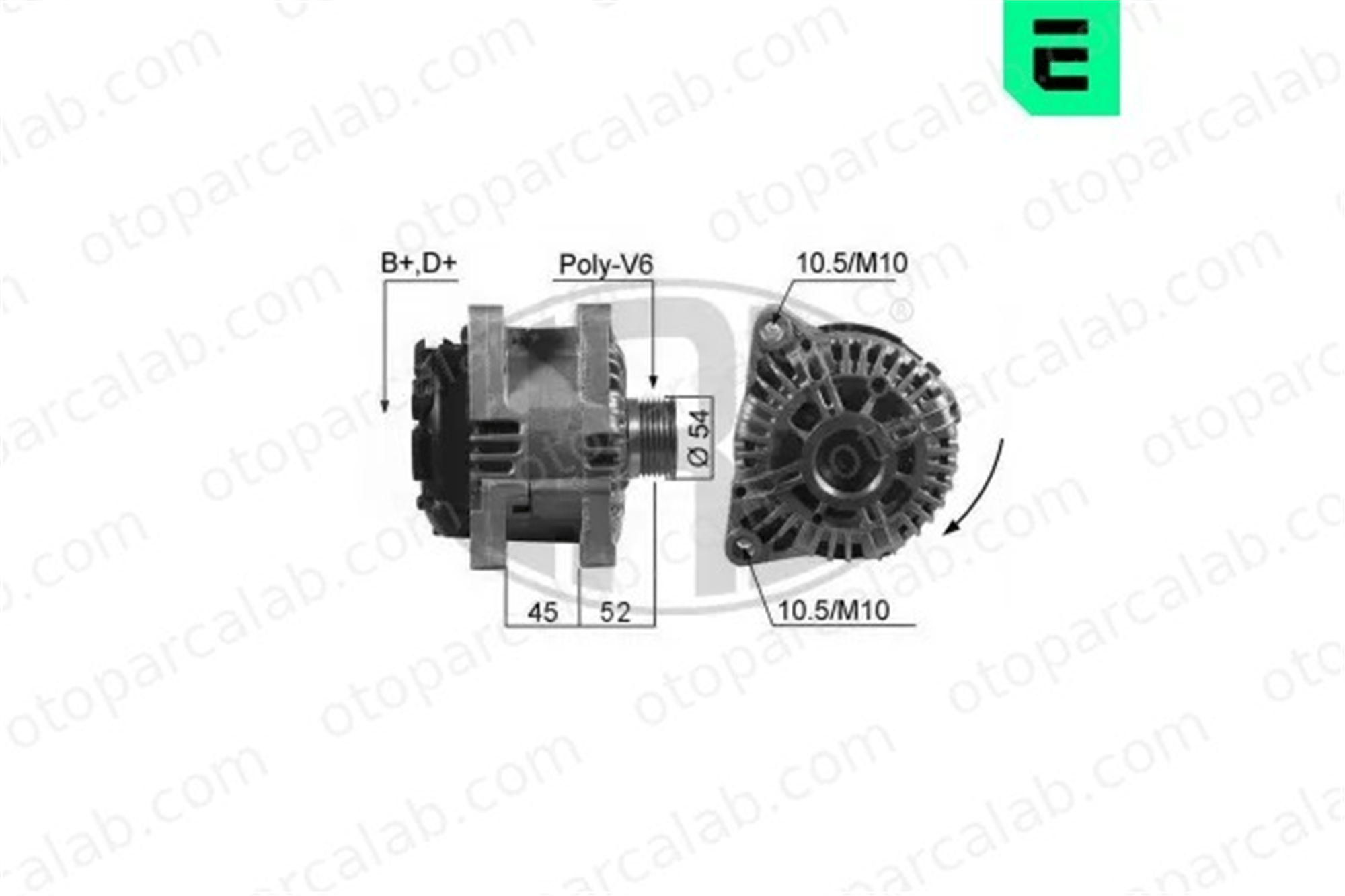 ERA 210234A Alternatör PEUGEOT 406 406 Break 96217914 57054F