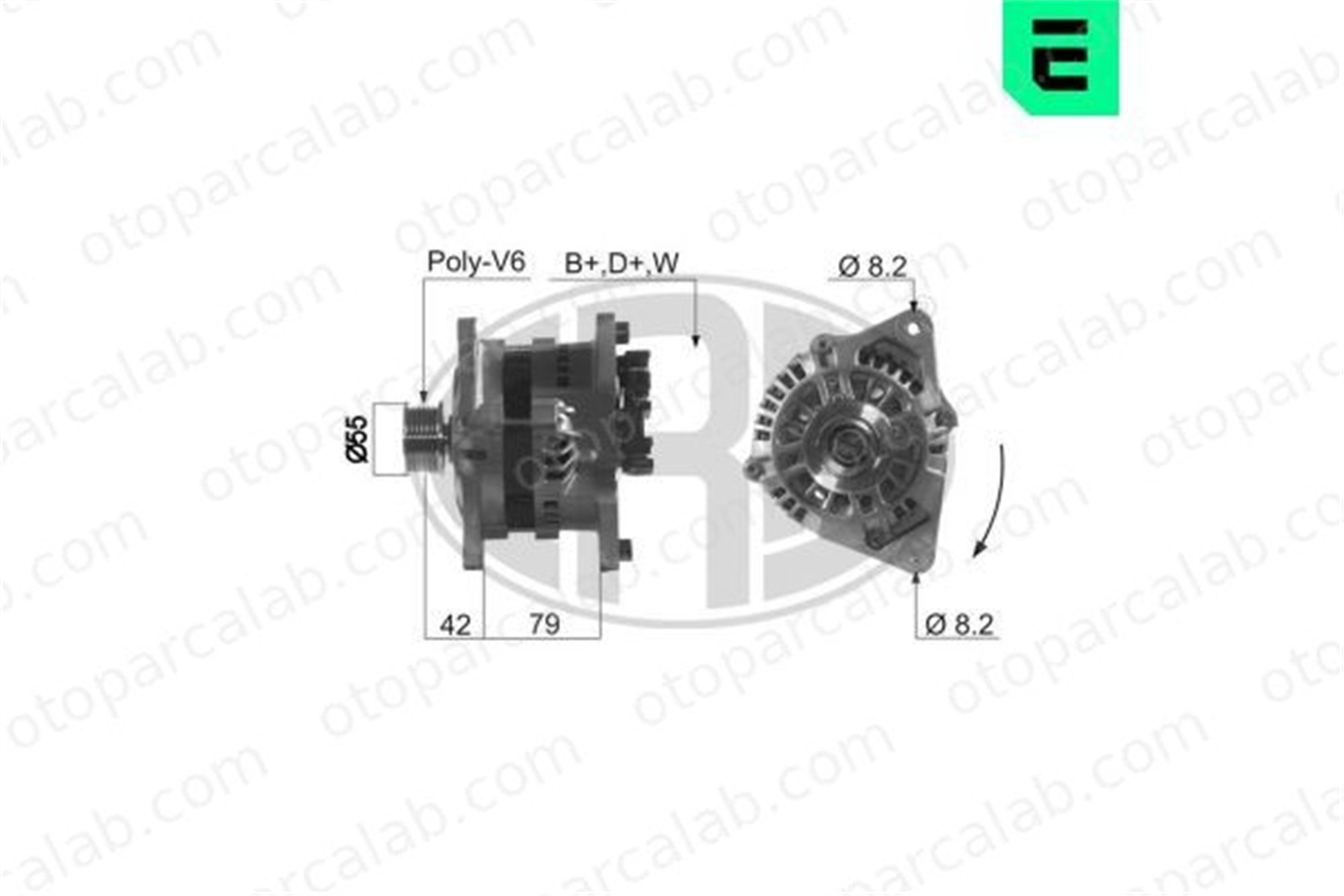 ERA 210253A Alternatör FORD ESCORT VI ESCORT VI Cabrio 5030656 1135453
