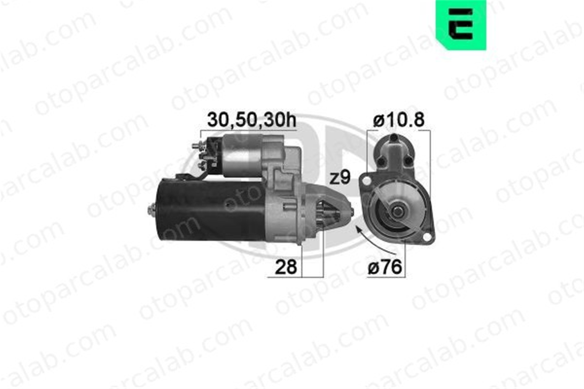 ERA 220201A Marş Dinamosu BMW 5 7 12411720635 12411713898