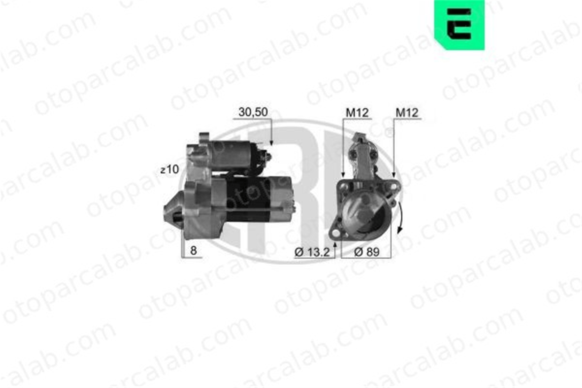 ERA 220342 Marş Dinamosu MAZDA 626 II 626 III Station Wagon M2T92071 K71118400